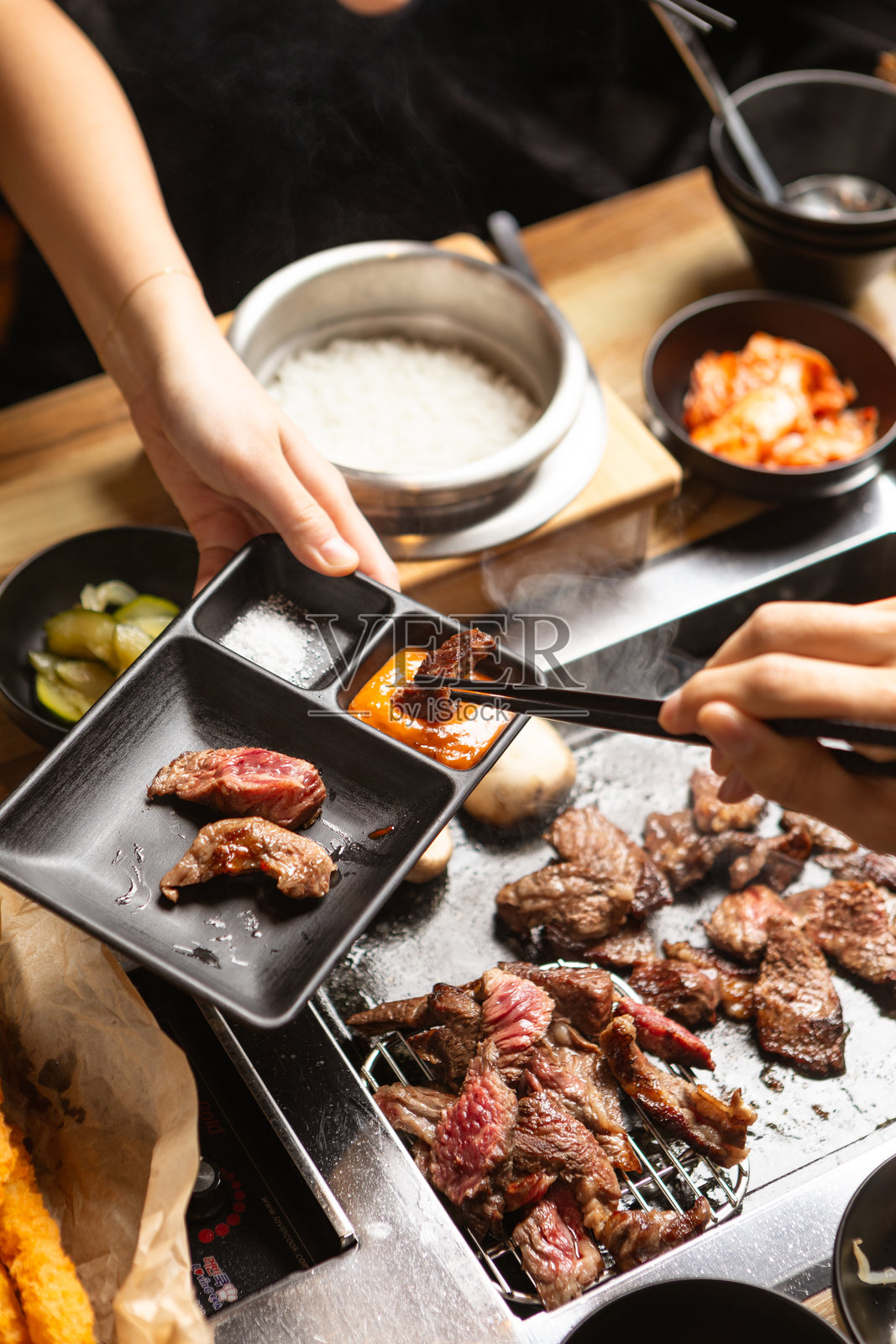 韩国烧烤照片摄影图片
