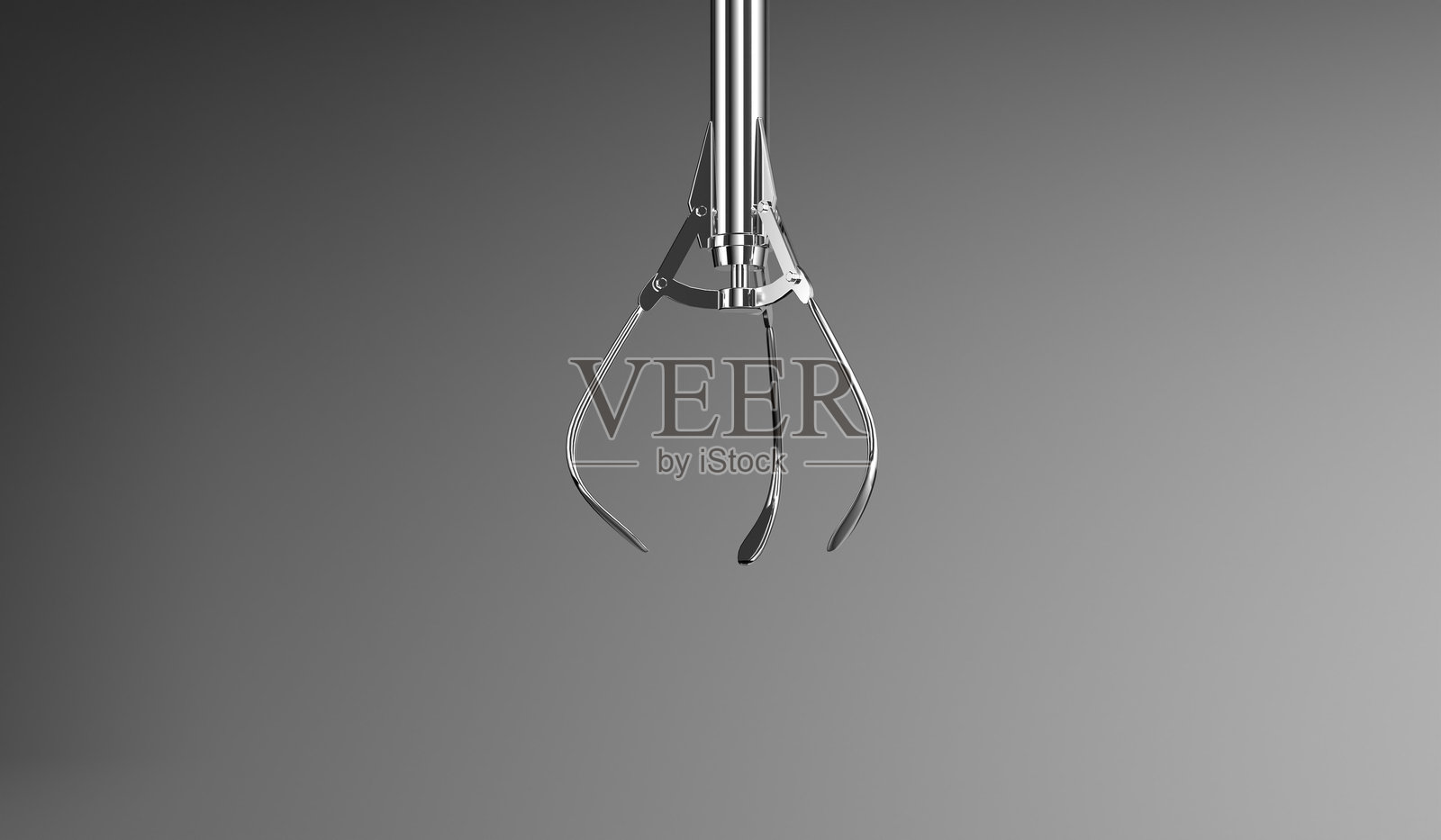 玩偶夹、三叉戟、手柄、3D插图照片摄影图片