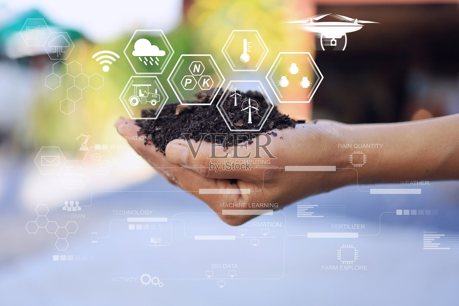 农民的手照片摄影图片