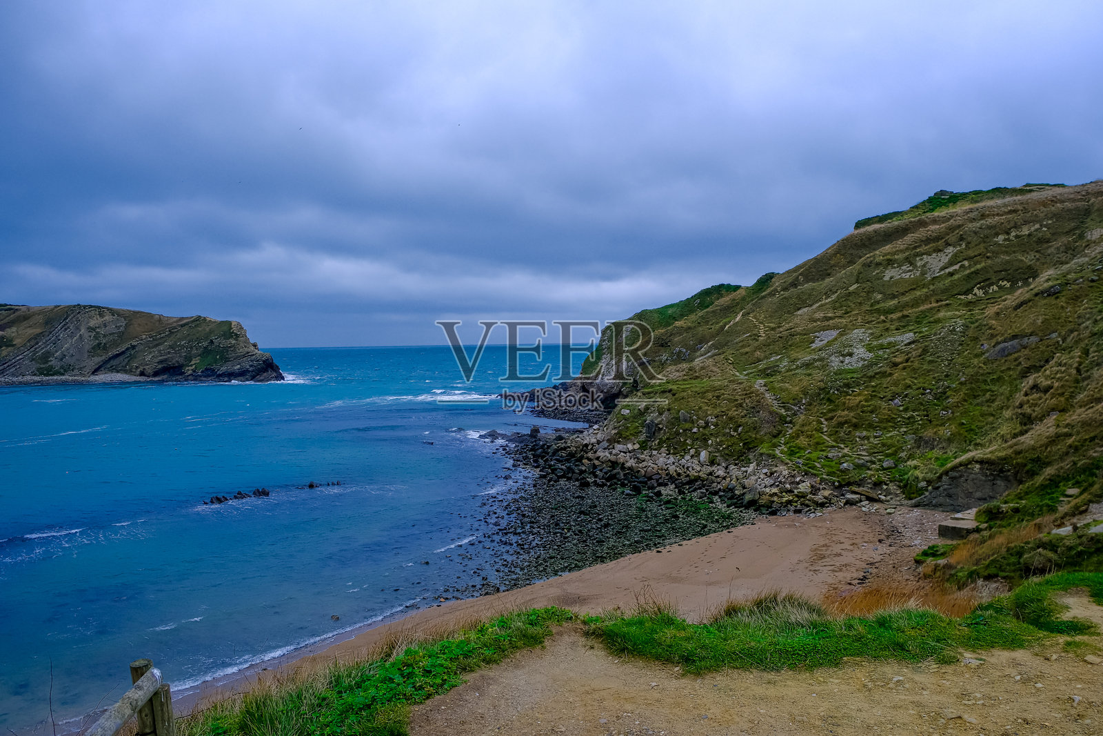 冬日的卢尔沃斯湾和海滩景观照片摄影图片