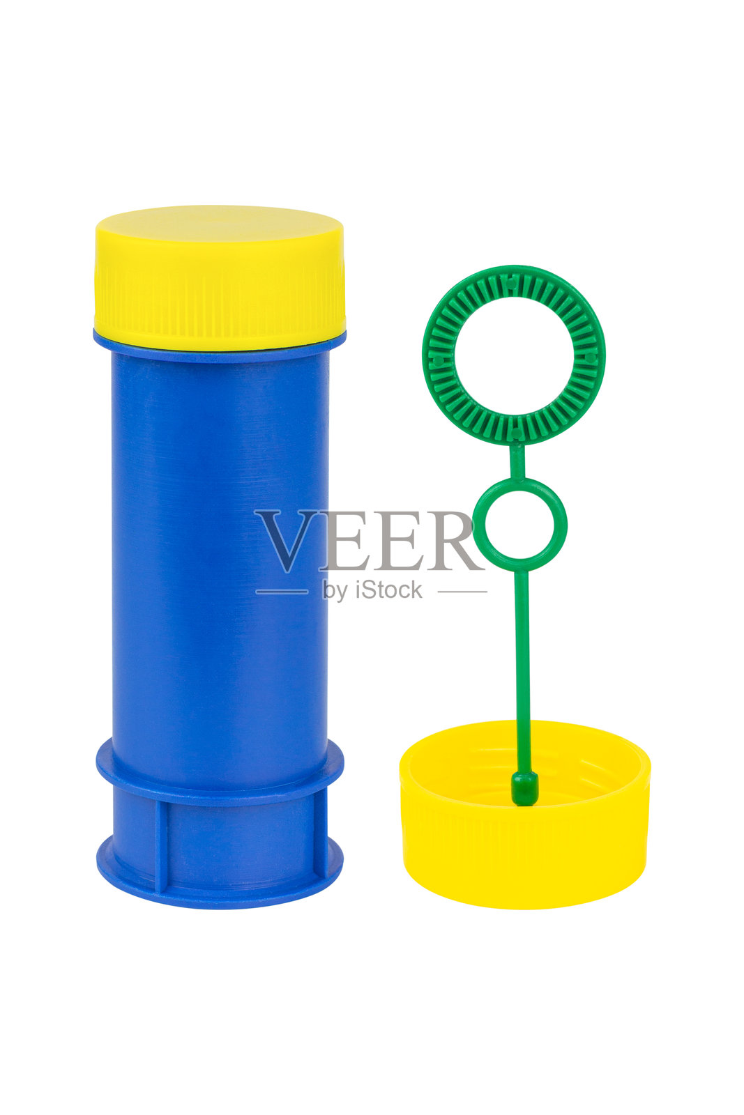 背景中孤立的泡泡肥皂塑料瓶照片摄影图片