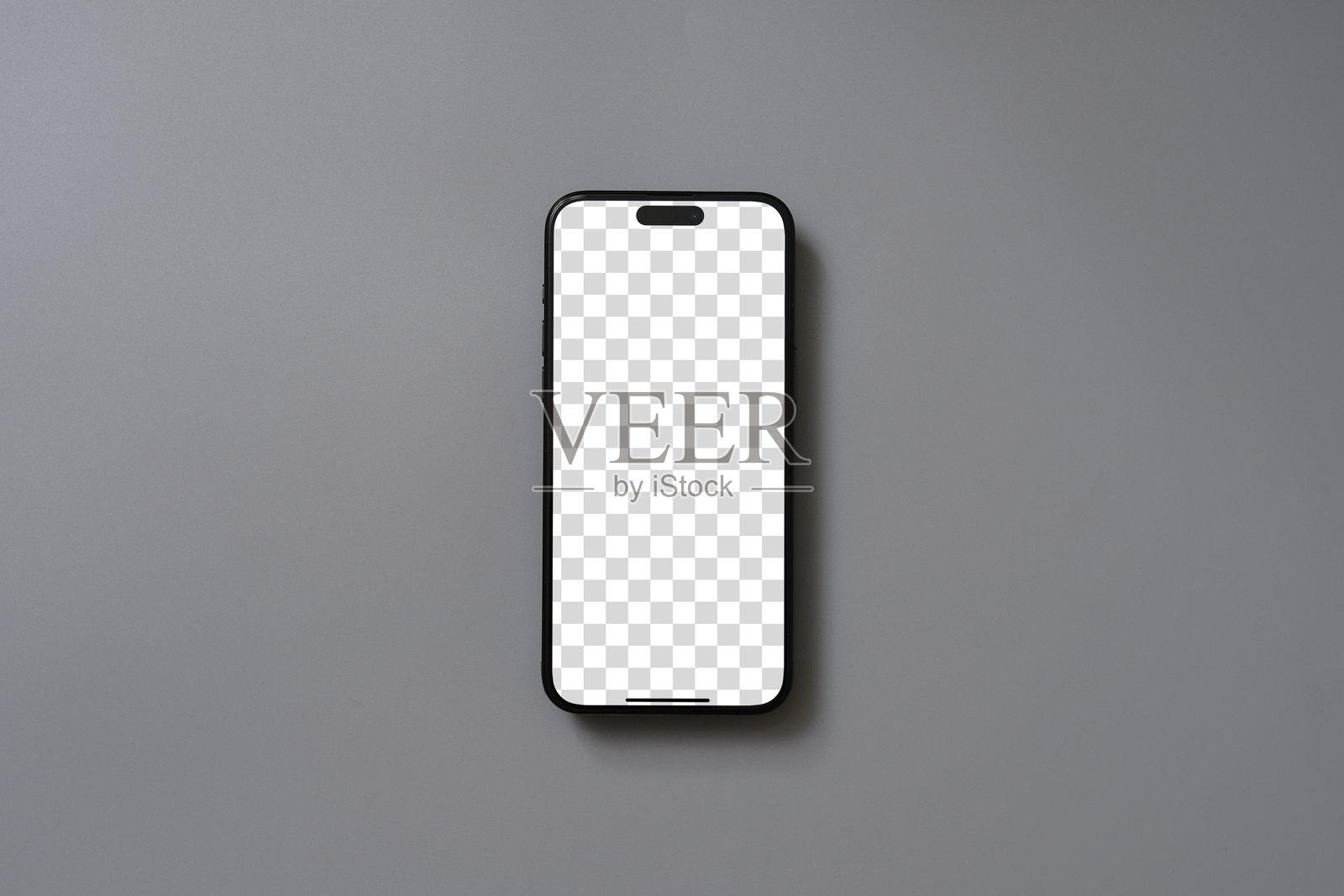 透明手机屏幕展示模型及剪切路径照片摄影图片