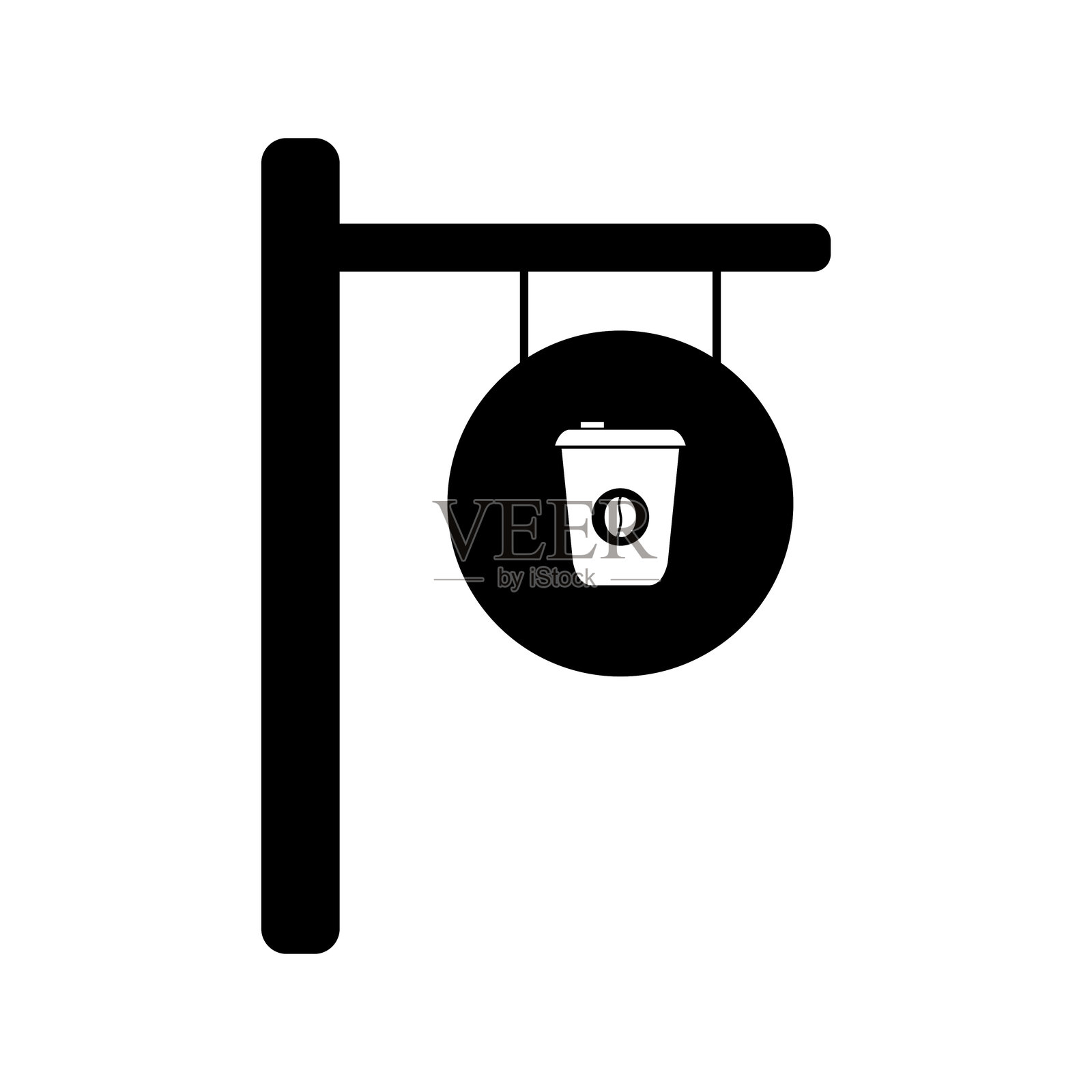 咖啡店招牌插画图片素材