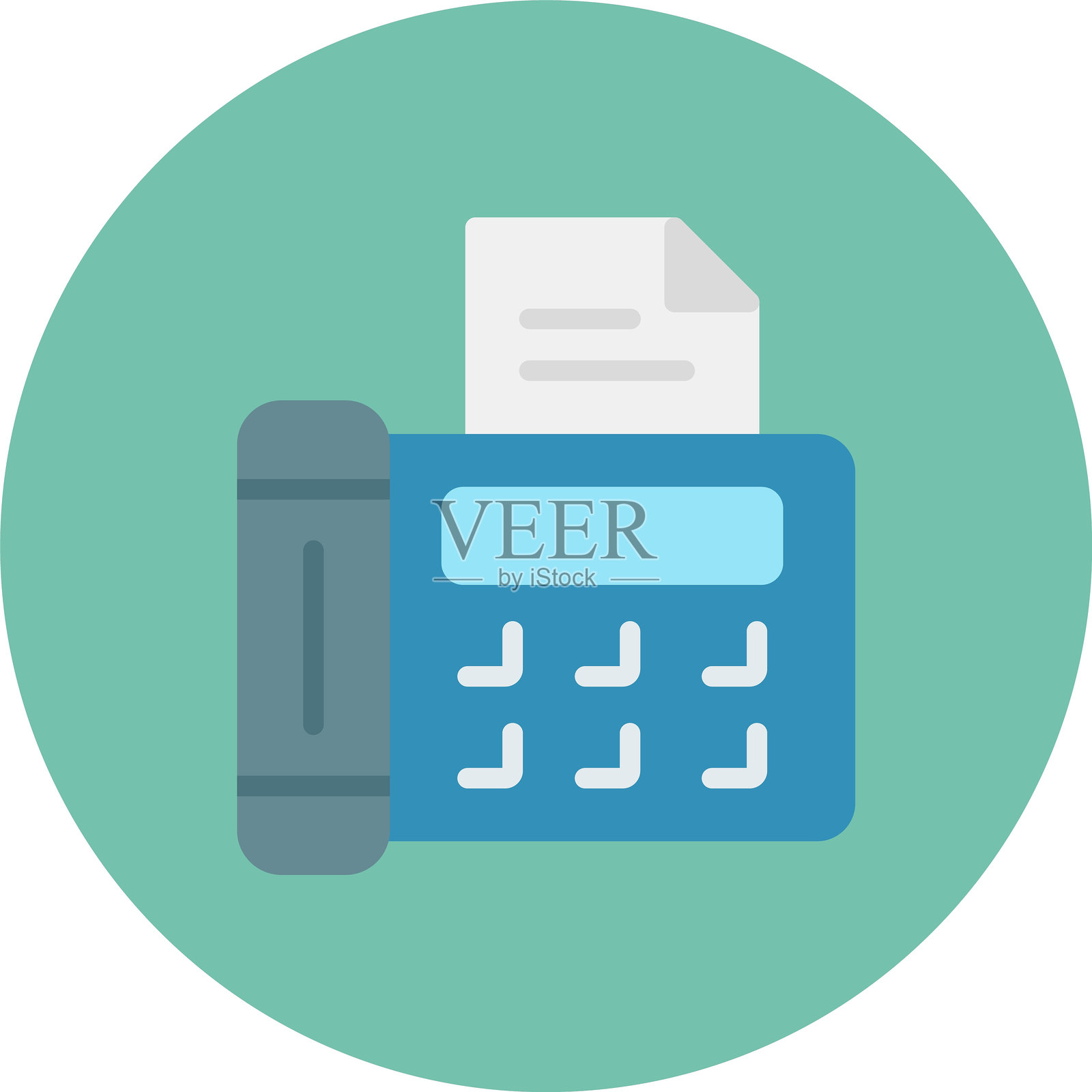 传真图标插画图片素材