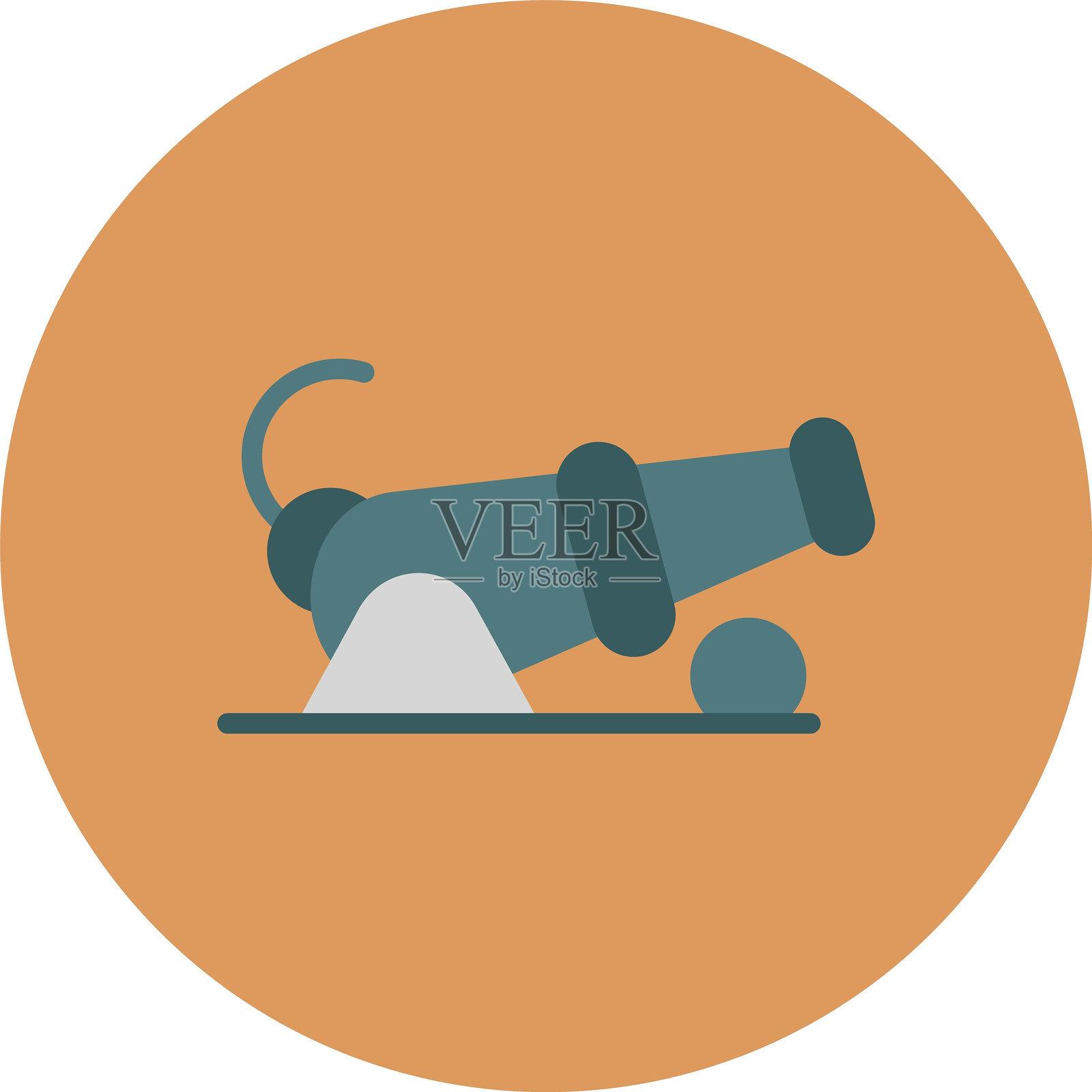 大炮的图标插画图片素材