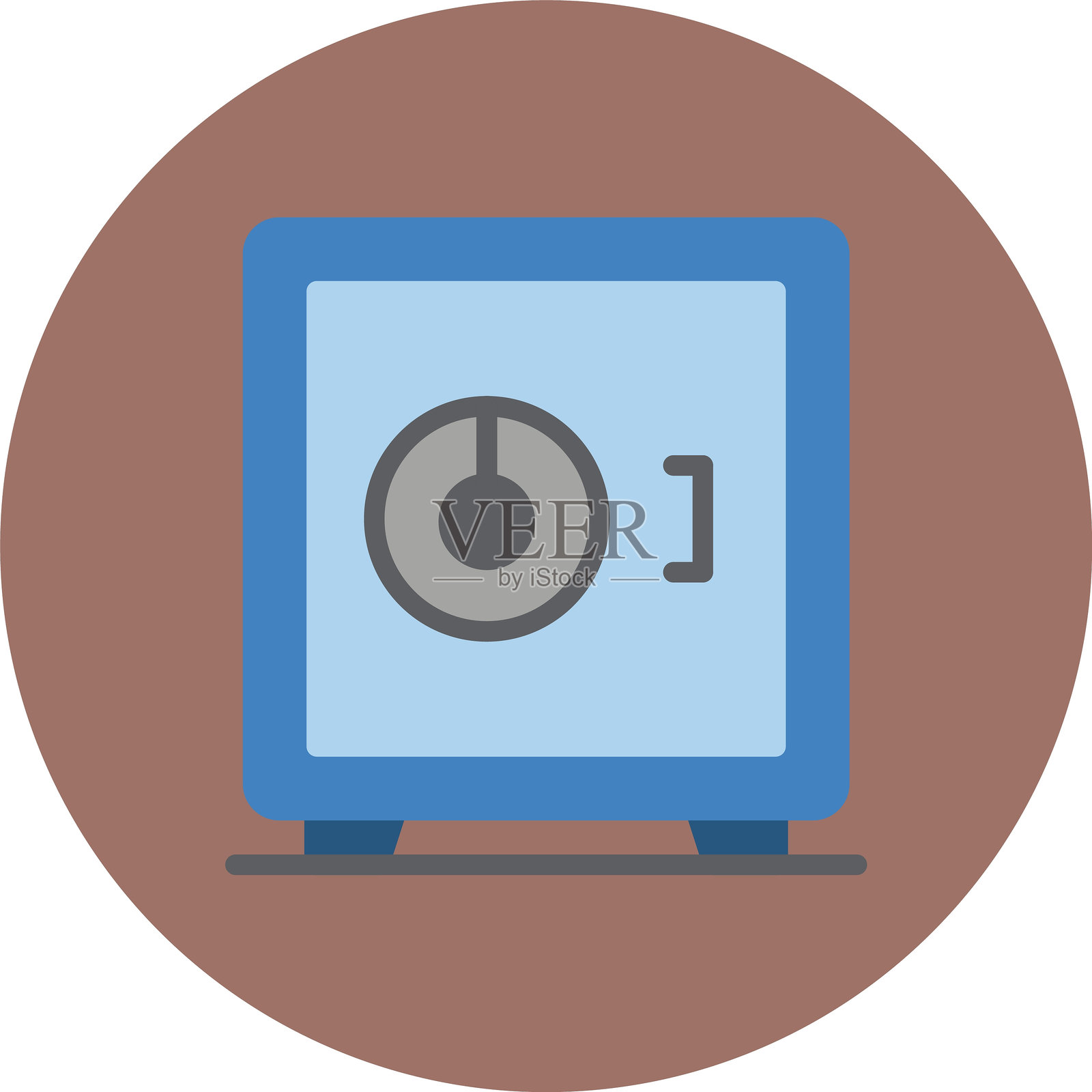 保险箱图标插画图片素材