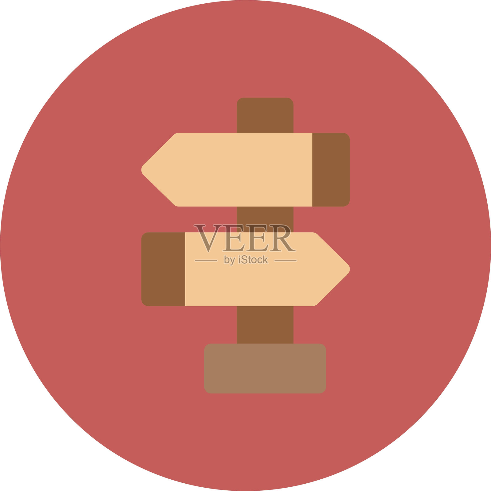 方向指示标志图标插画图片素材