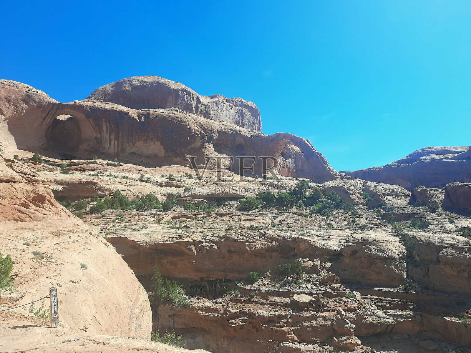 峡谷地国家公园的风景如画的景观照片摄影图片