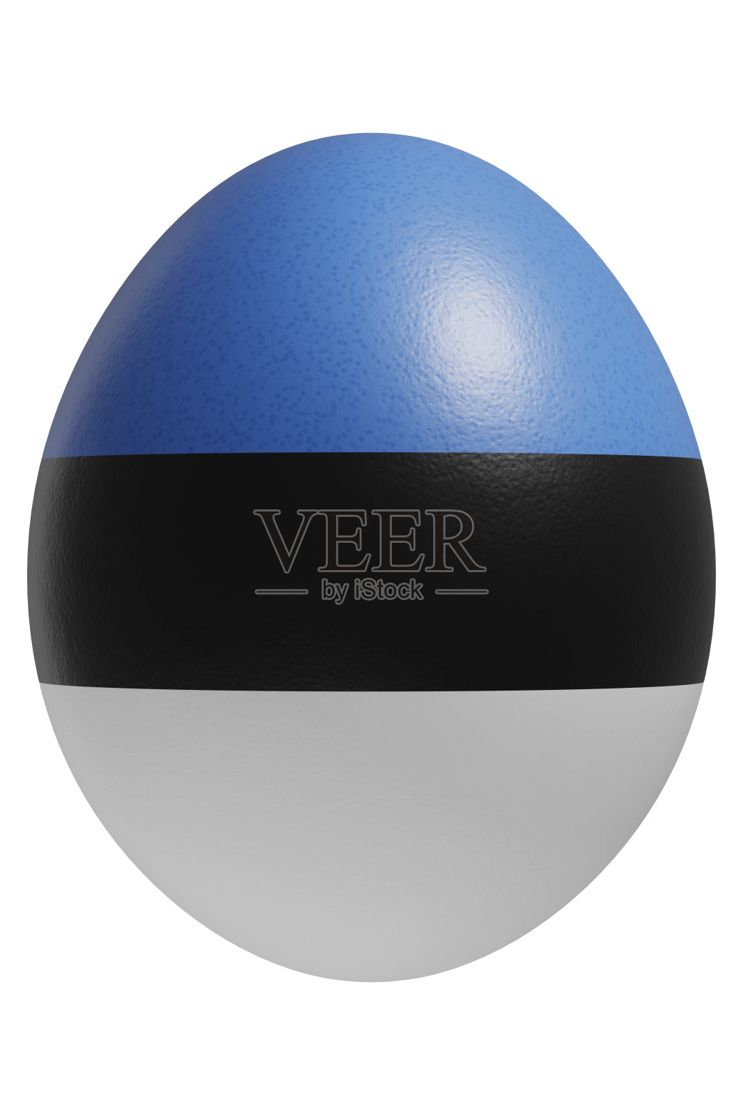 渲染的复活节彩蛋,上面有爱沙尼亚国旗照片摄影图片