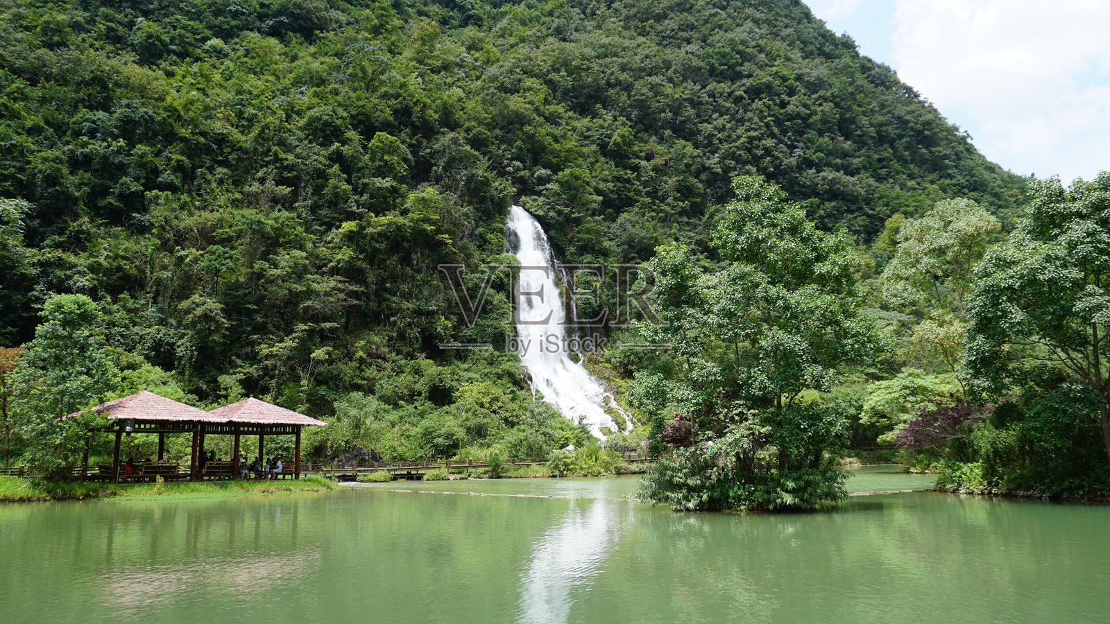 中国贵州小七孔自然风景区照片摄影图片