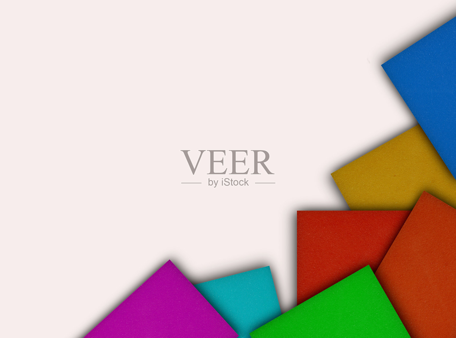 彩色方形海绵泡沫,留白空间照片摄影图片