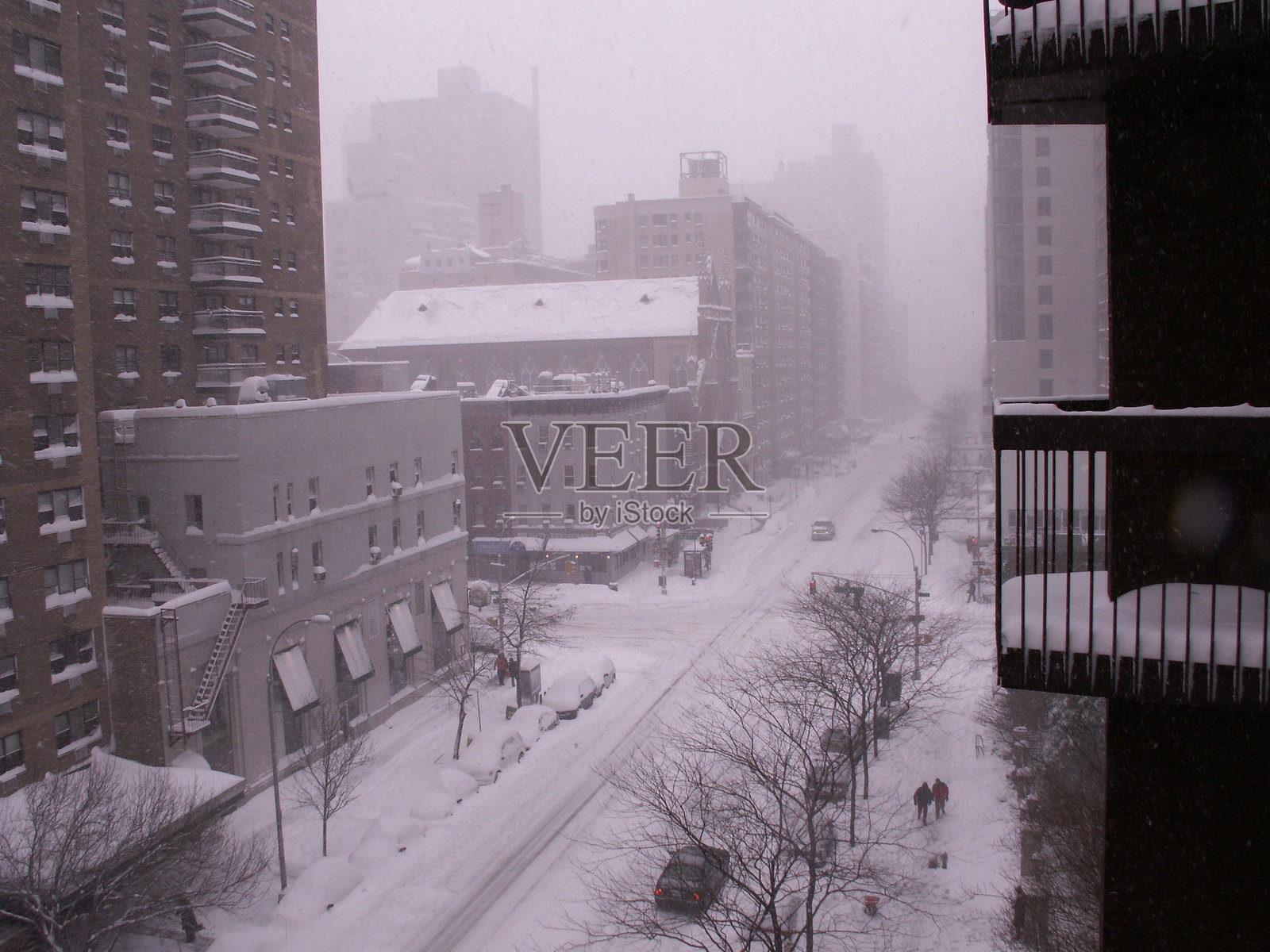 2006年纽约市暴风雪照片摄影图片