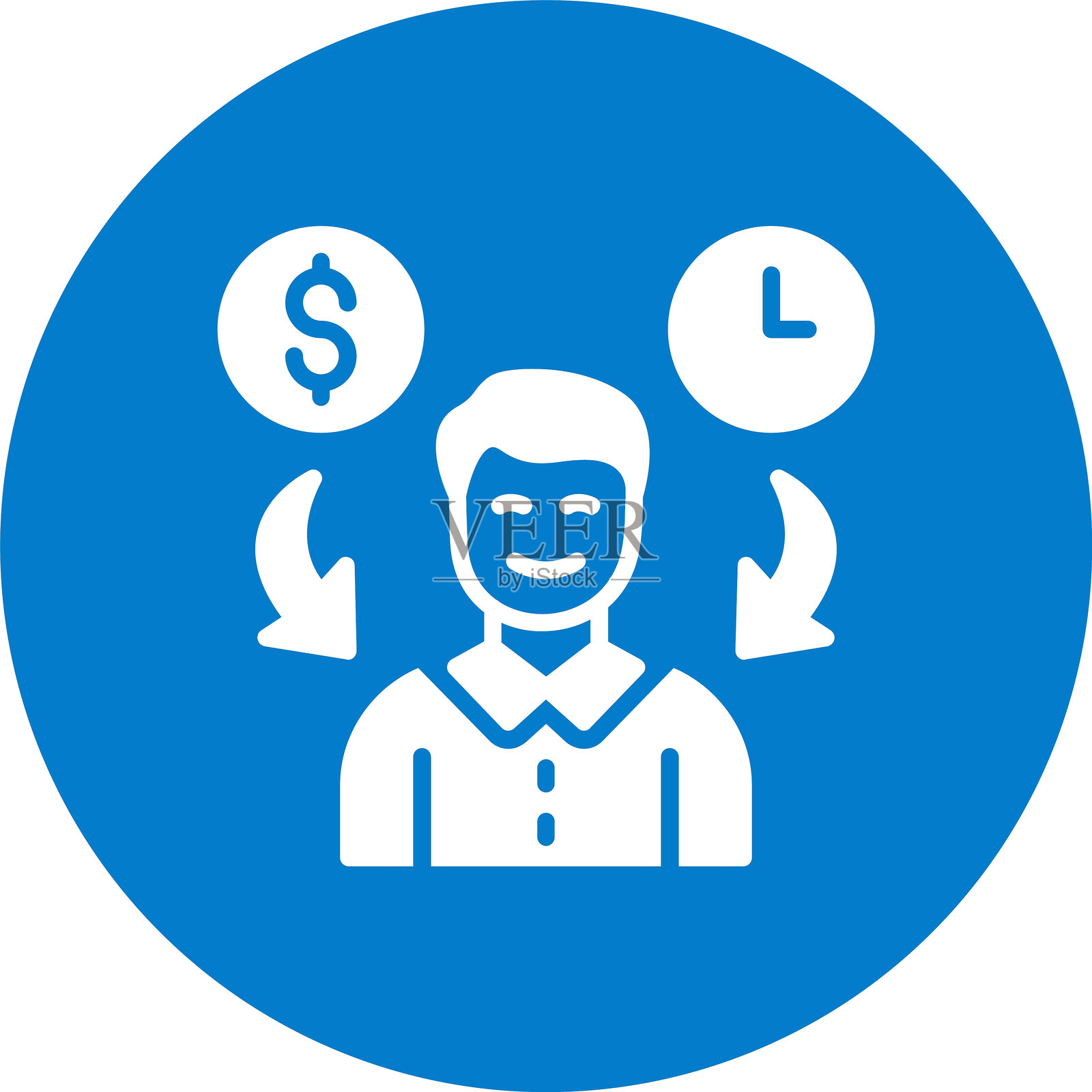 平衡符号多彩圆圈插画图片素材