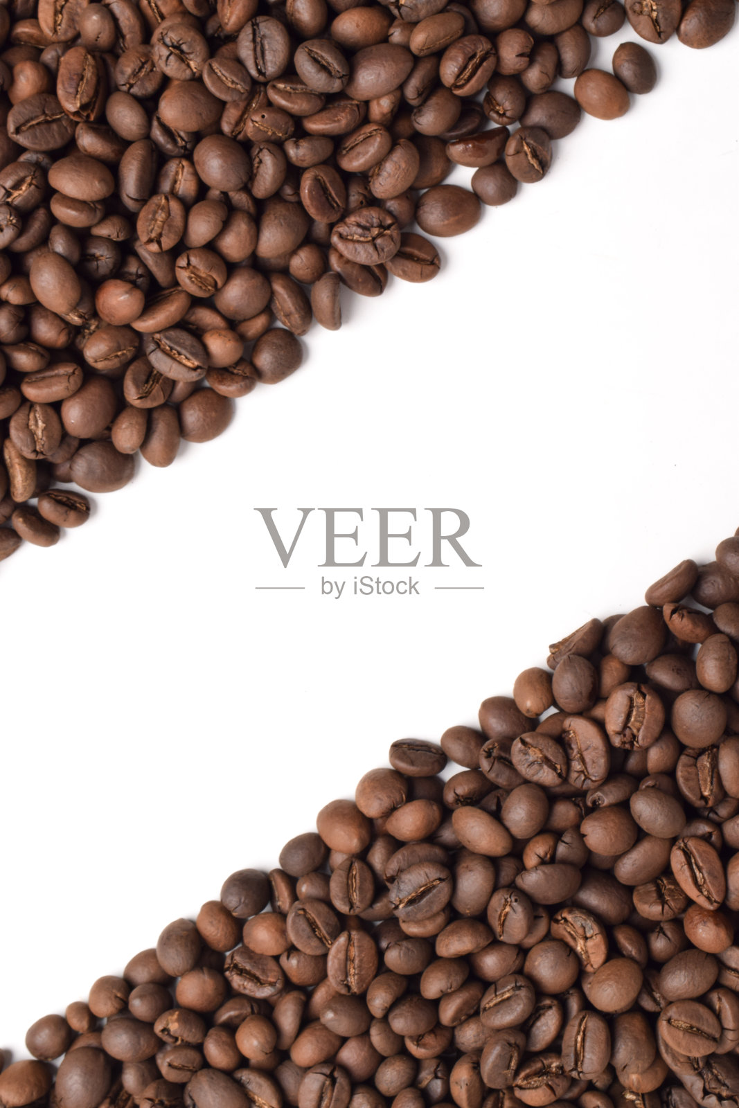 烘焙咖啡豆在角落的框架照片摄影图片