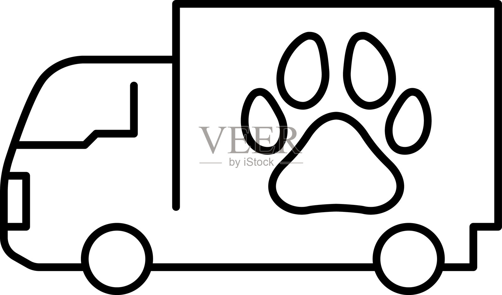 动物运输,宠物货物,宠物运输,宠物运输图标,宠物旅行图标。插画图片素材