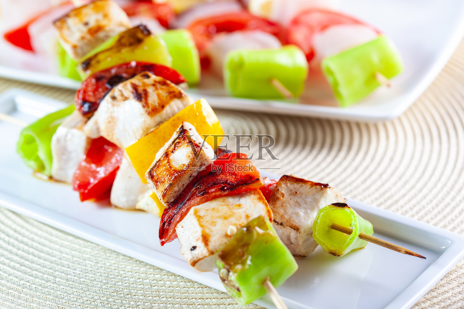 烤鱼串照片摄影图片