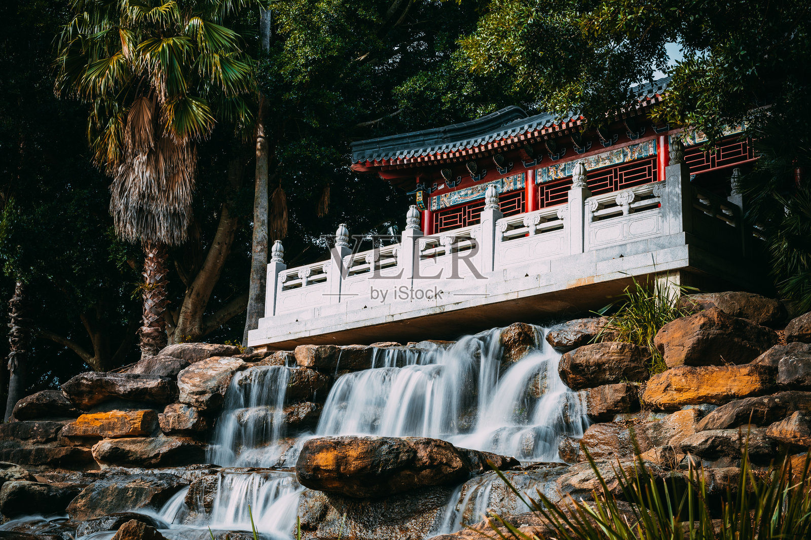 位于杜恩赛德的努拉金吉保护区,这座精美的花园由黑镇市议会与中国聊城市政府共同设计和建造。照片摄影图片