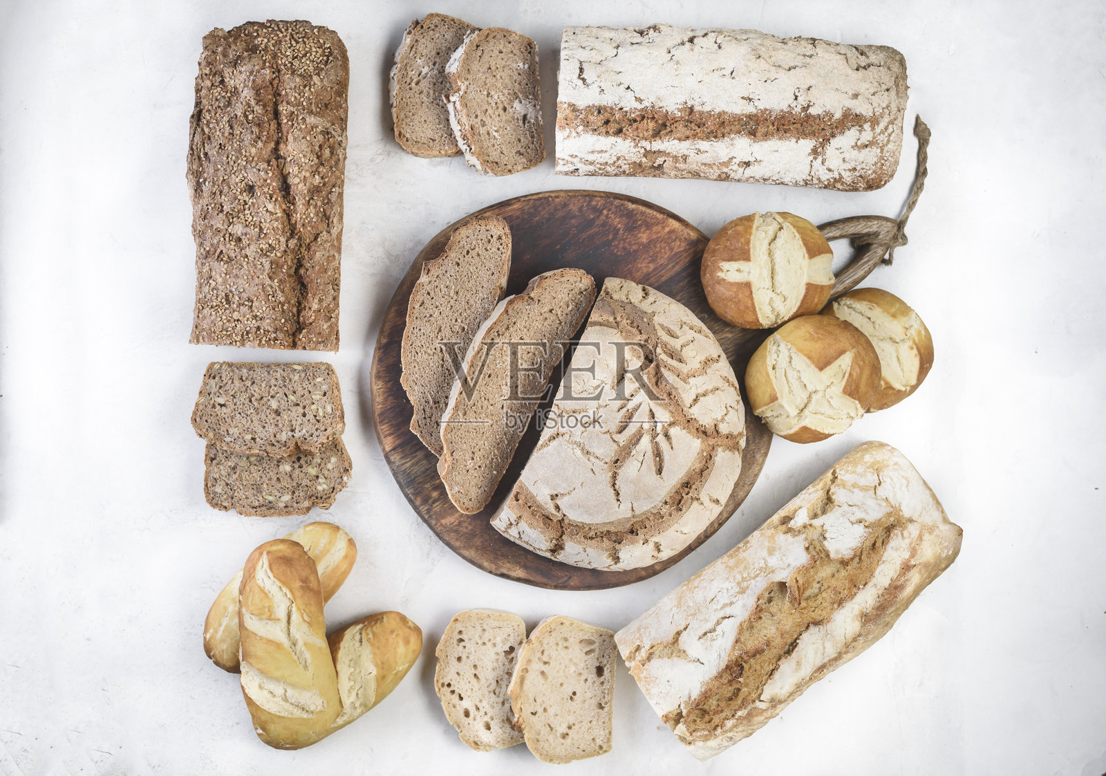 面包的多样性照片摄影图片