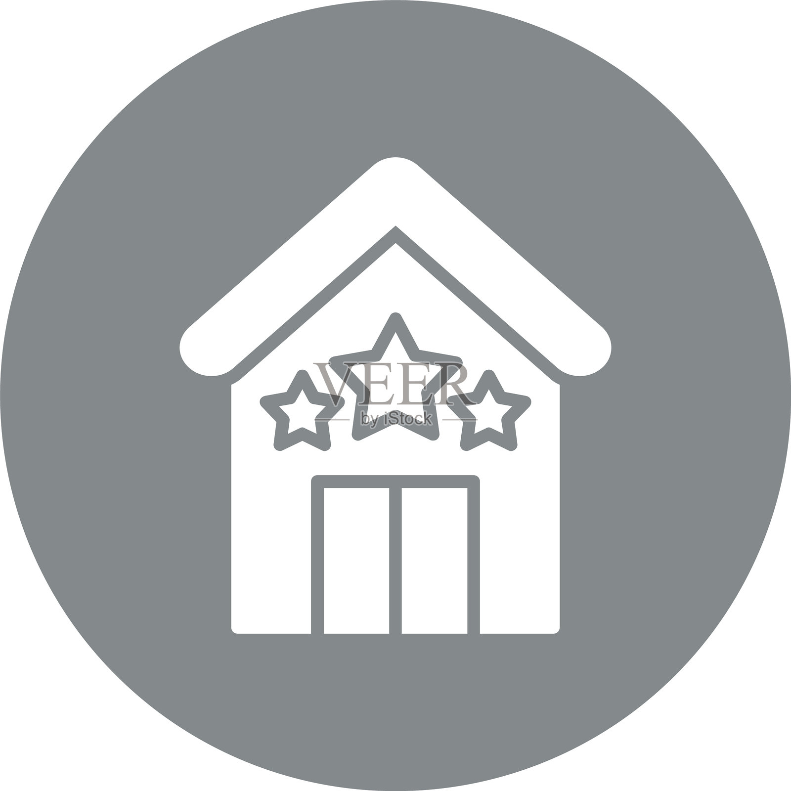 房地产评级图标多彩圆圈插画图片素材