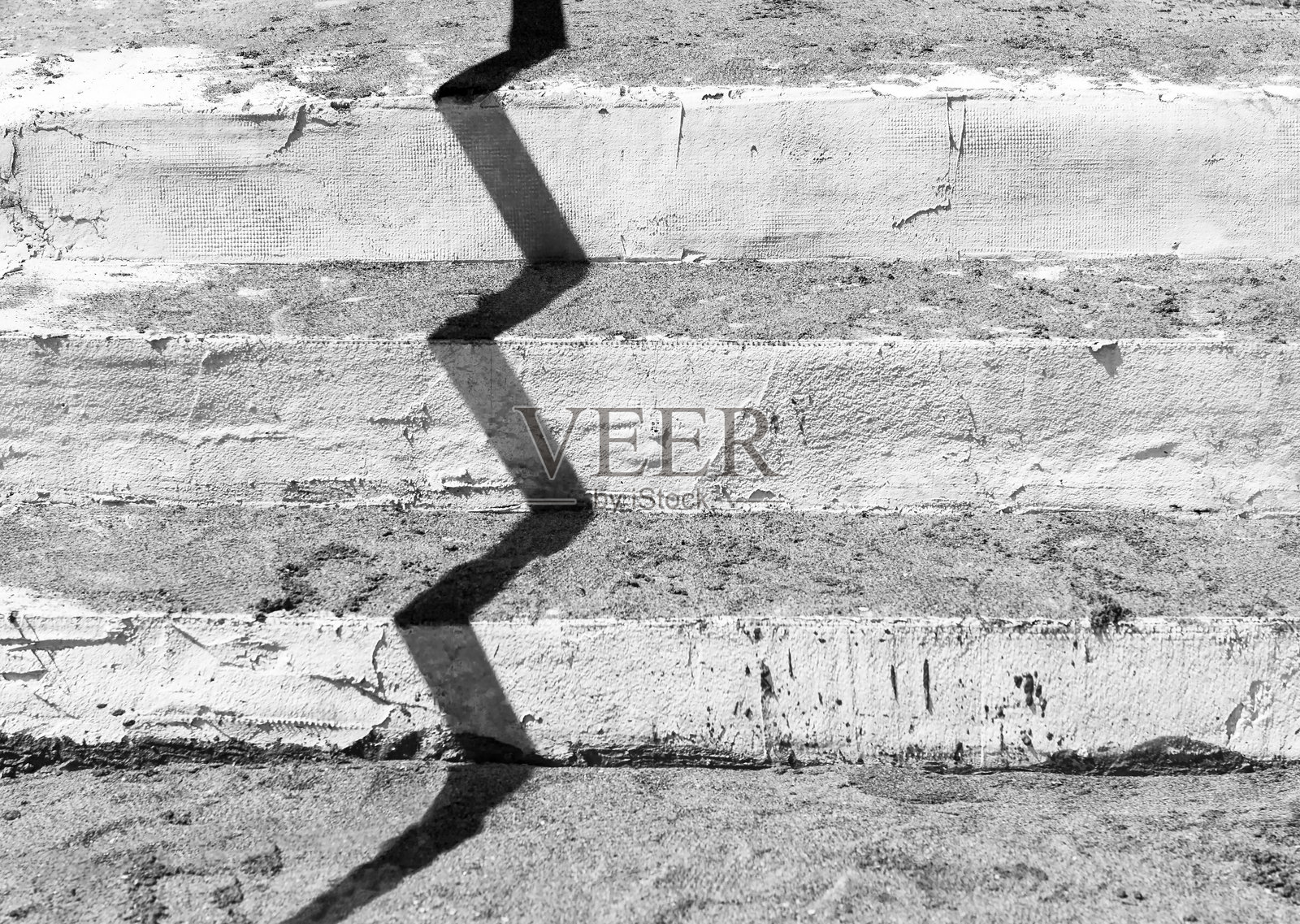 黑白抽象的阴影特写在台阶上照片摄影图片