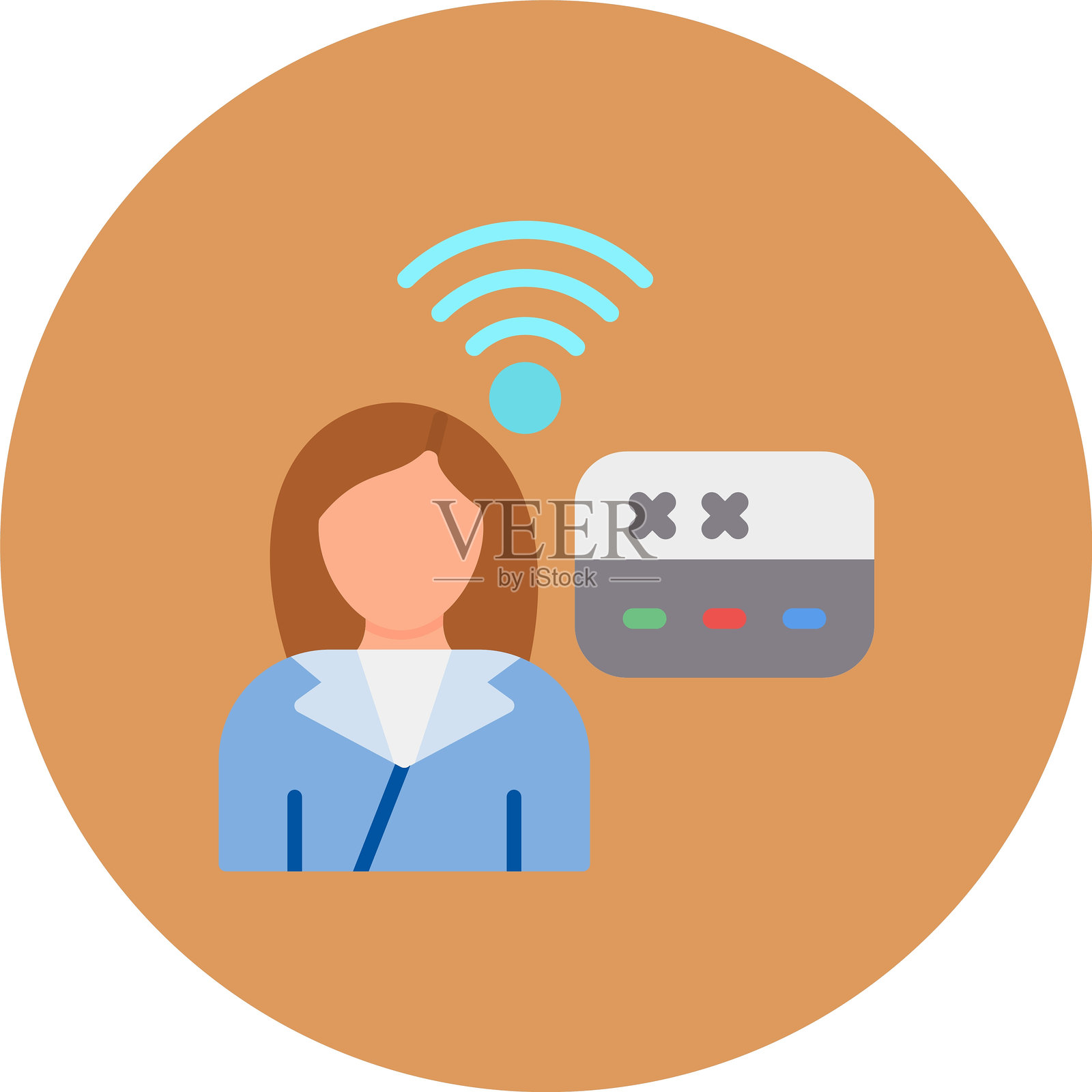 入侵警报图标插画图片素材