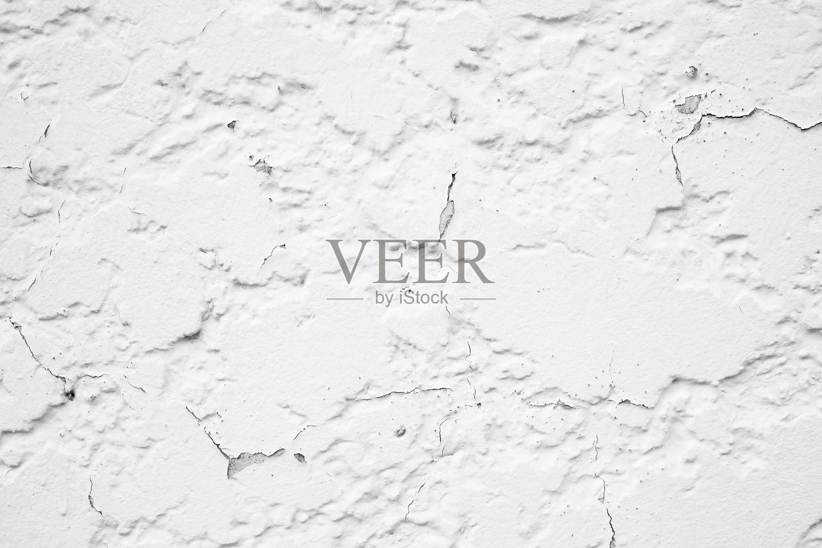 细致特写的裂纹白色纹理石膏墙背景照片摄影图片