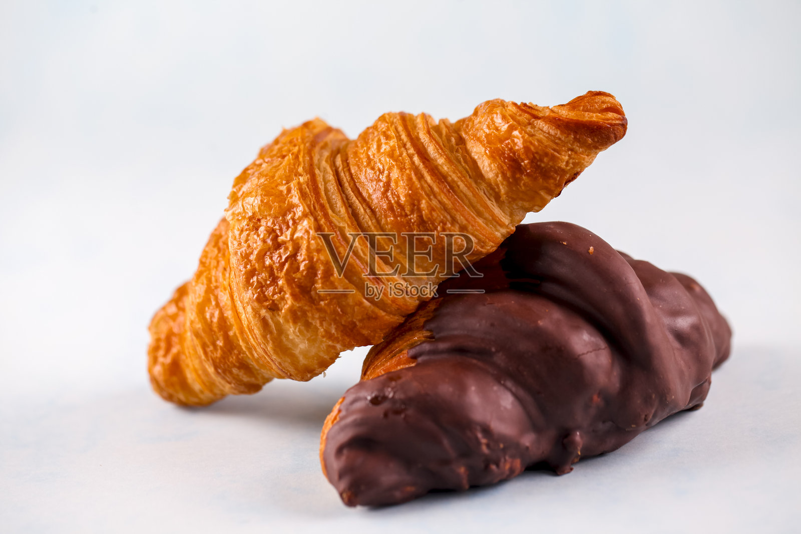 放在一起的可颂面包代表不同的口味和质地照片摄影图片