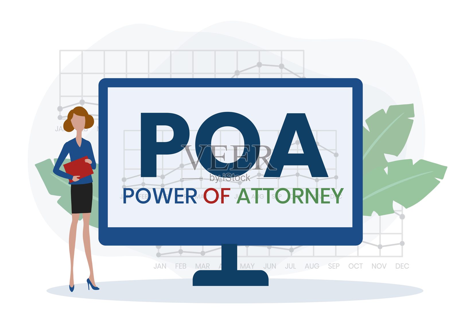 授权书,委托书插画图片素材