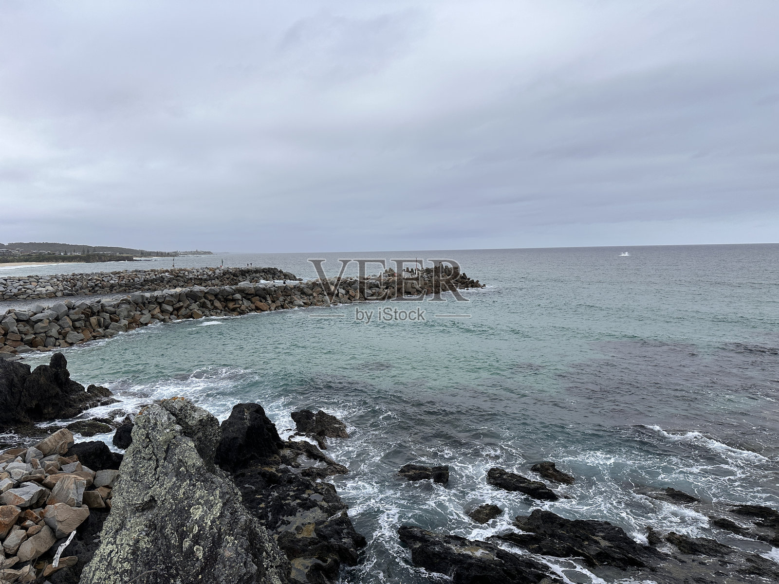 海滨小镇的风景照片摄影图片