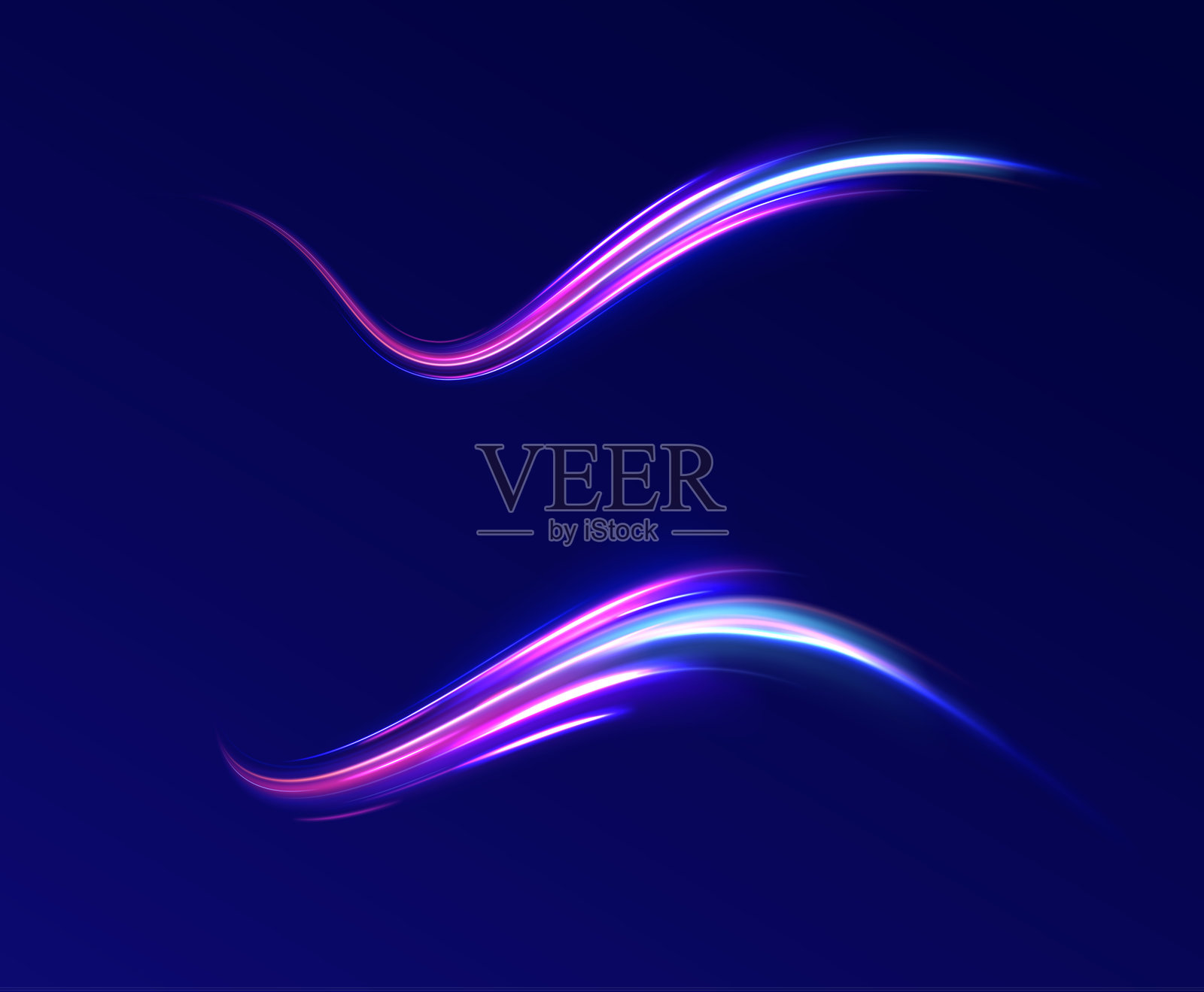 霓虹灯线插画图片素材