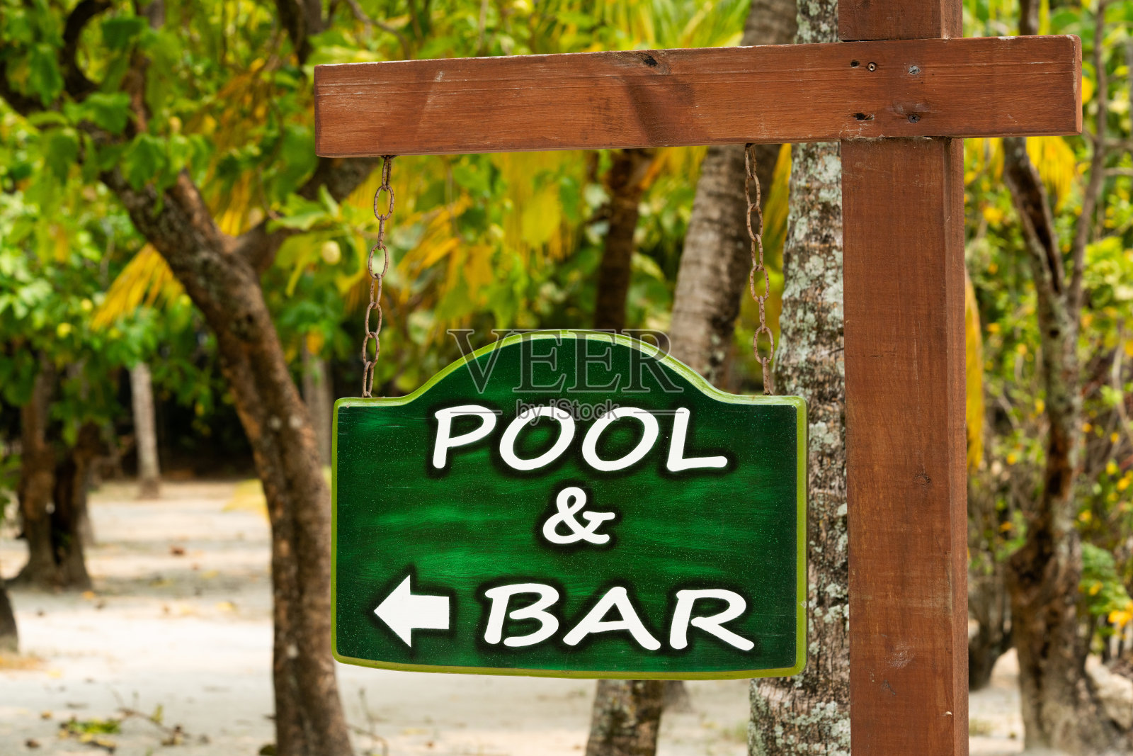 游泳池和酒吧标志照片摄影图片