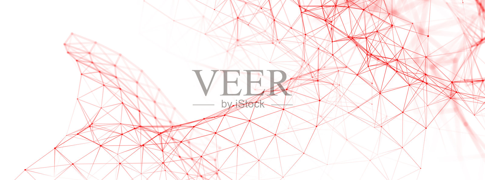 抽象的白色背景,连接的点和线。医疗背景。商业演示的背景。3D效果。照片摄影图片