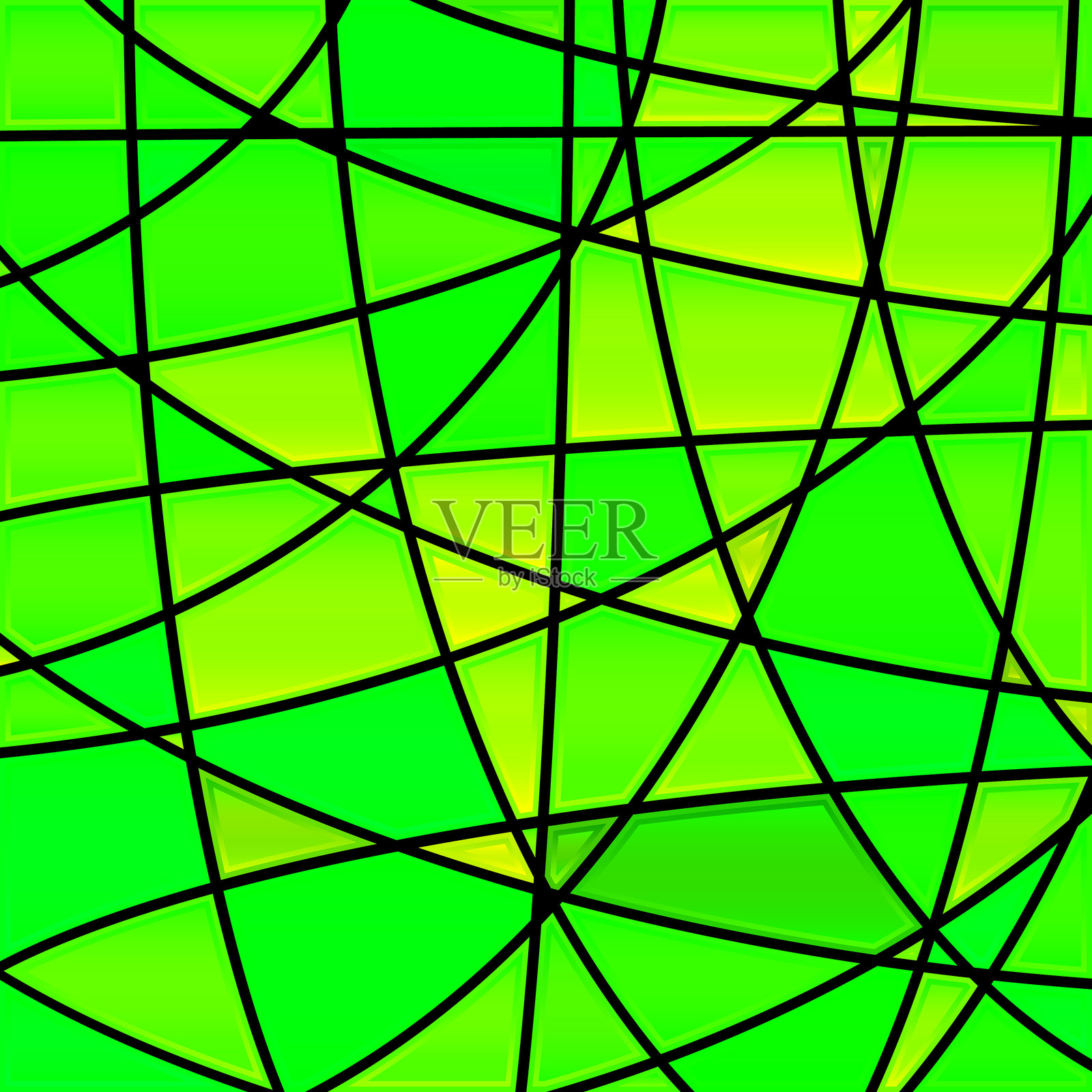 抽象的矢量彩色玻璃马赛克背景插画图片素材