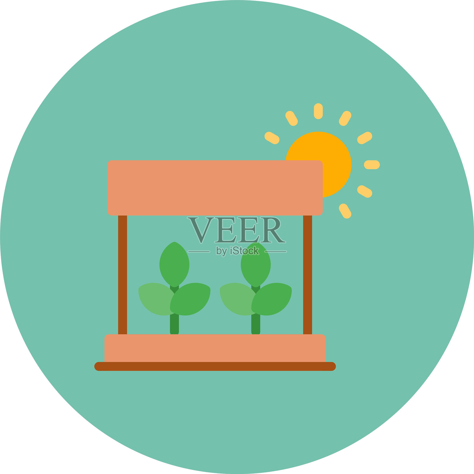 水培技术图标插画图片素材