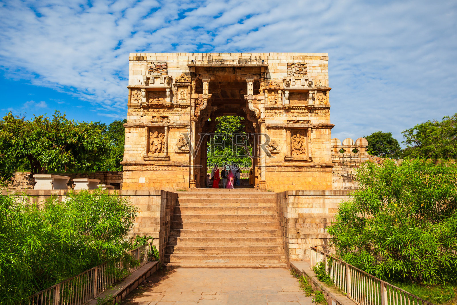 印度奇托尔加尔堡的奇托尔堡照片摄影图片