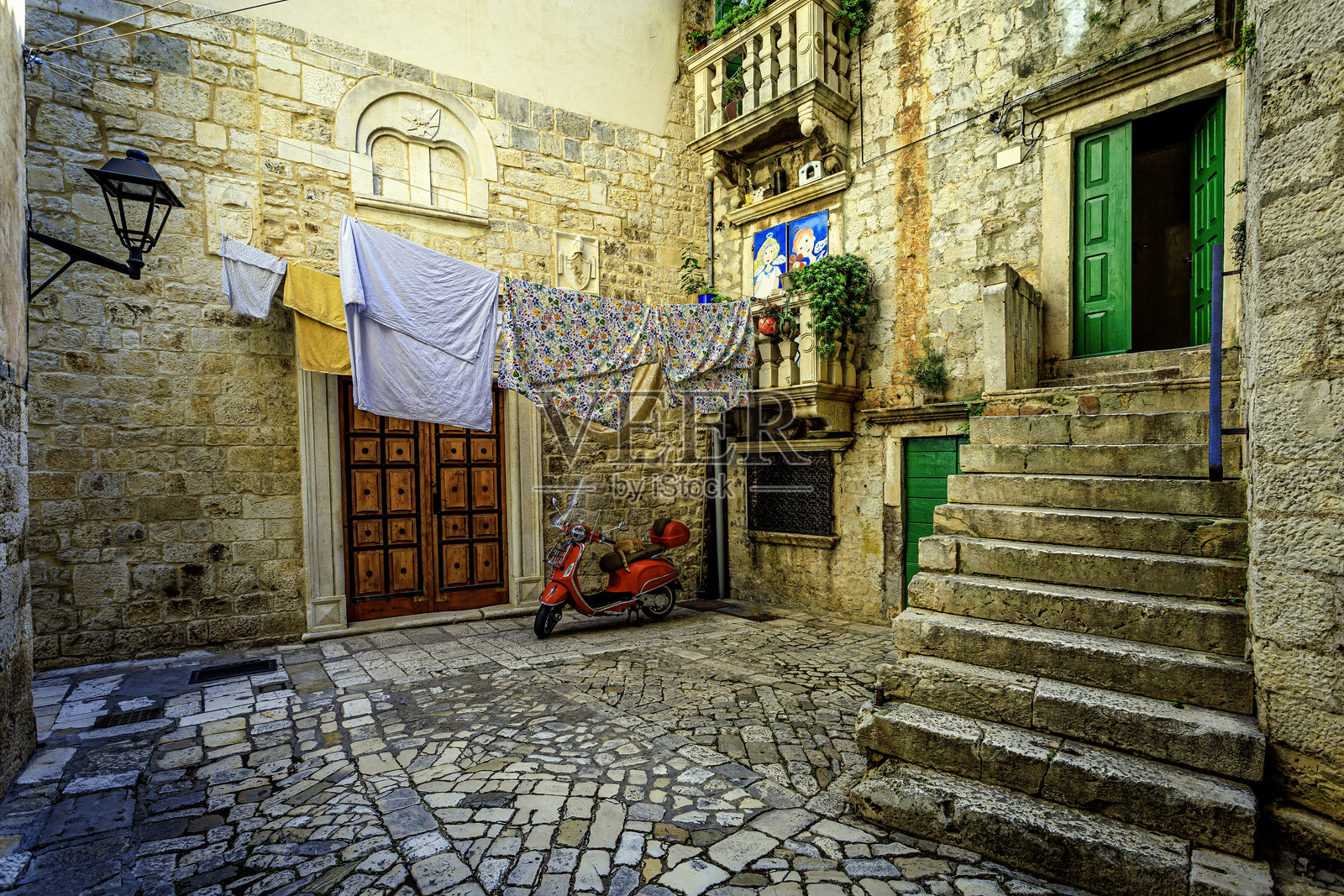 克罗地亚特罗吉尔街景照片摄影图片