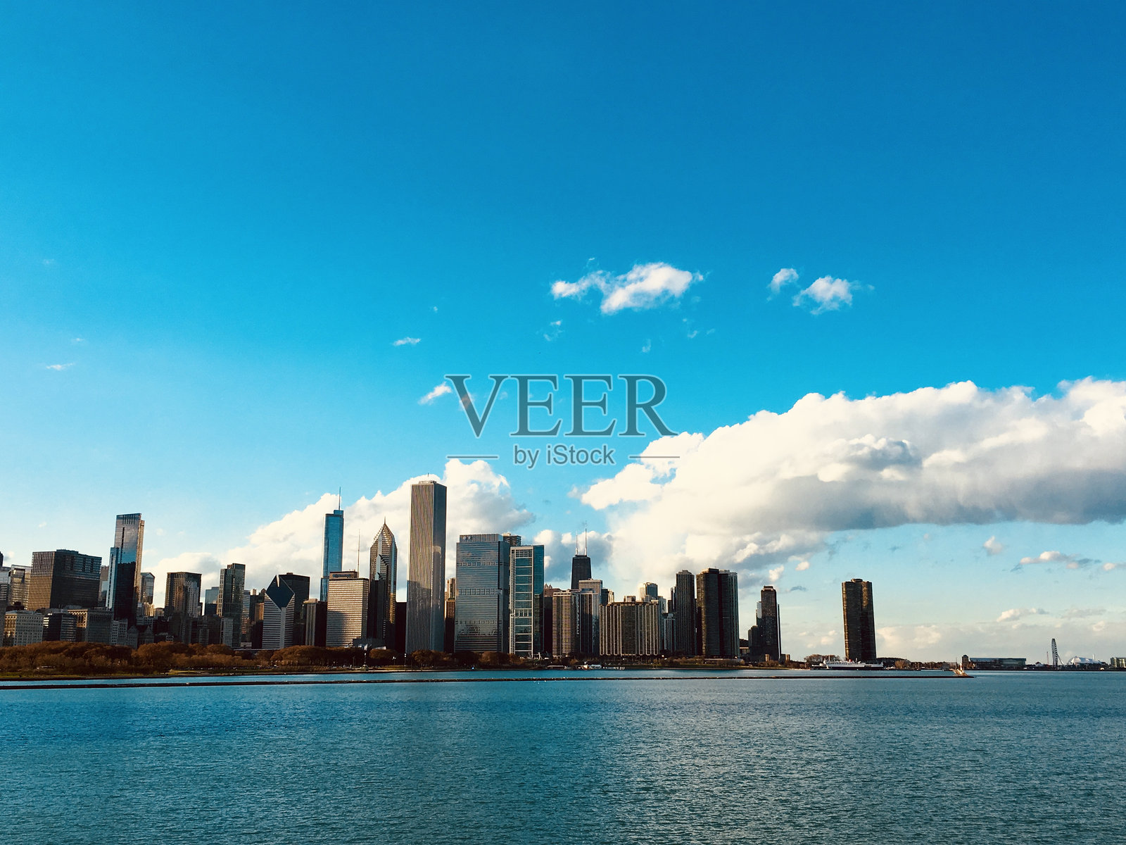 芝加哥天际线照片摄影图片