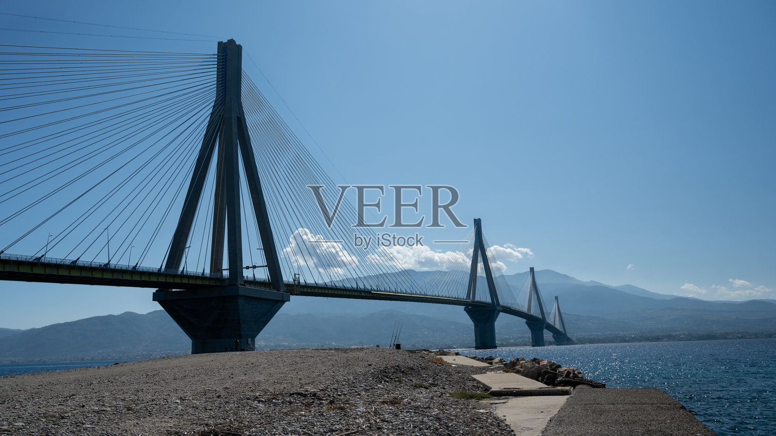 希腊的里奥-安迪里奥大桥照片摄影图片