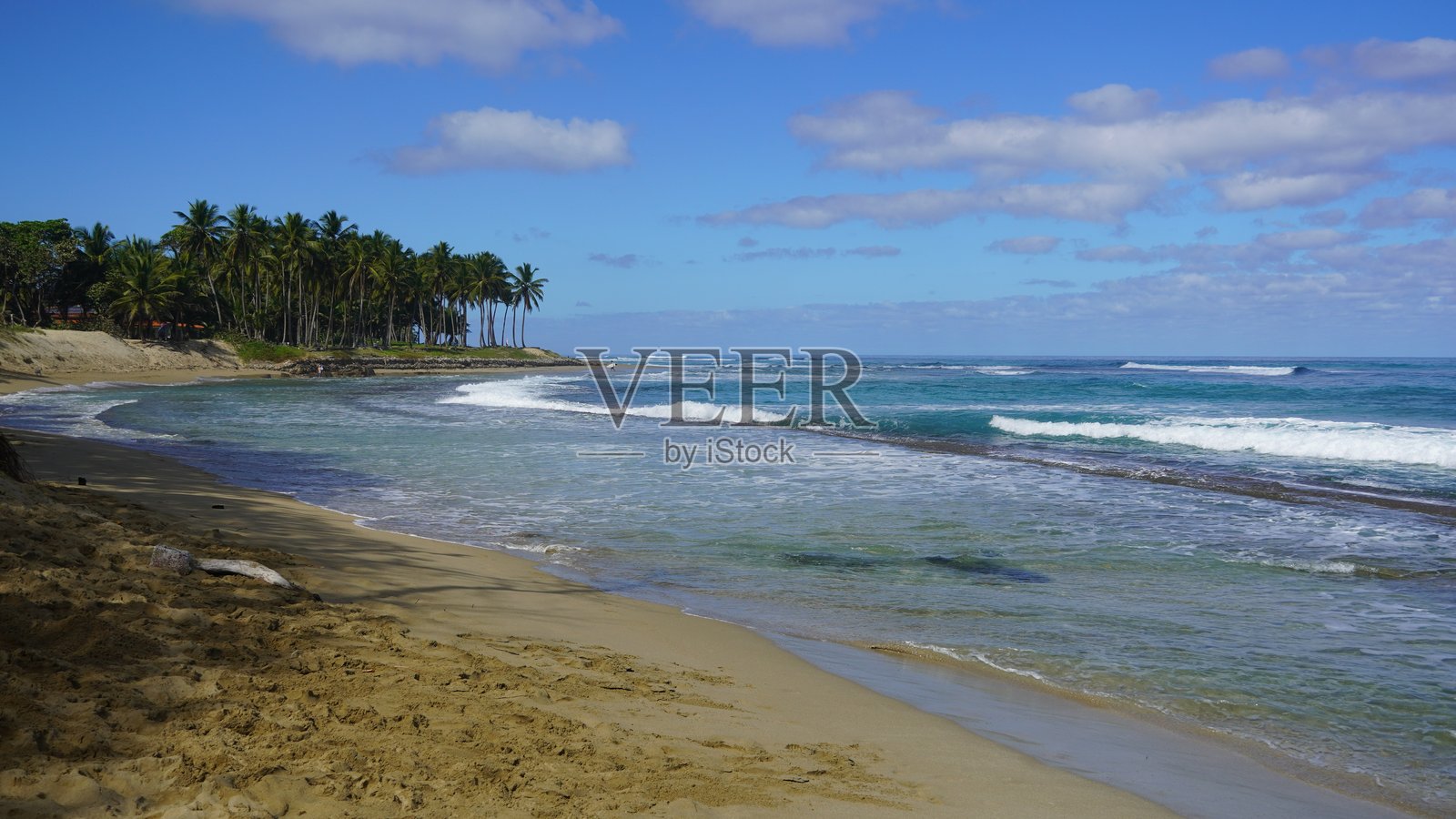 恩坎托海滩,卡巴雷特,多米尼加共和国照片摄影图片