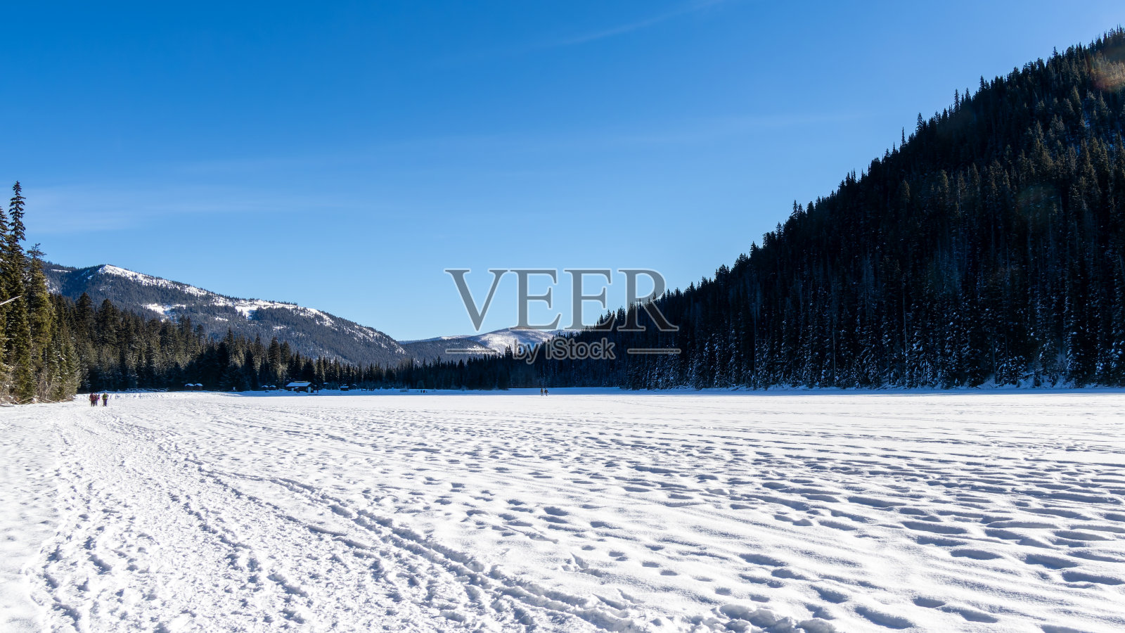 曼宁公园雪景照片摄影图片