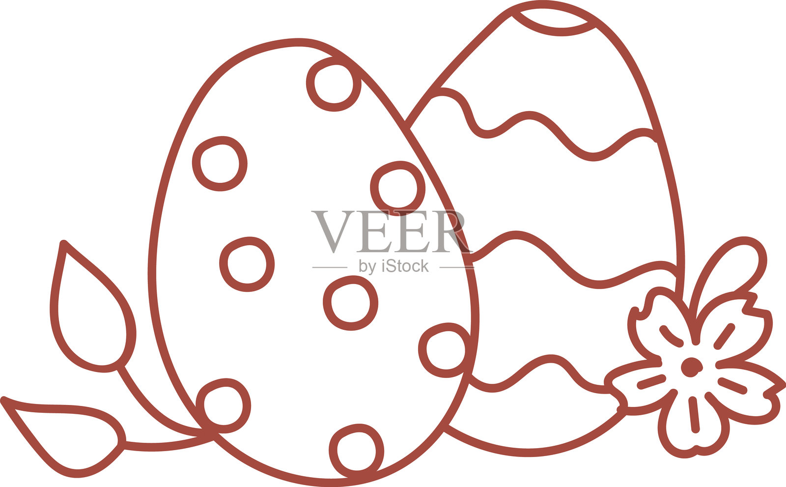 复古丝带和蝴蝶结框架元素套装插画图片素材