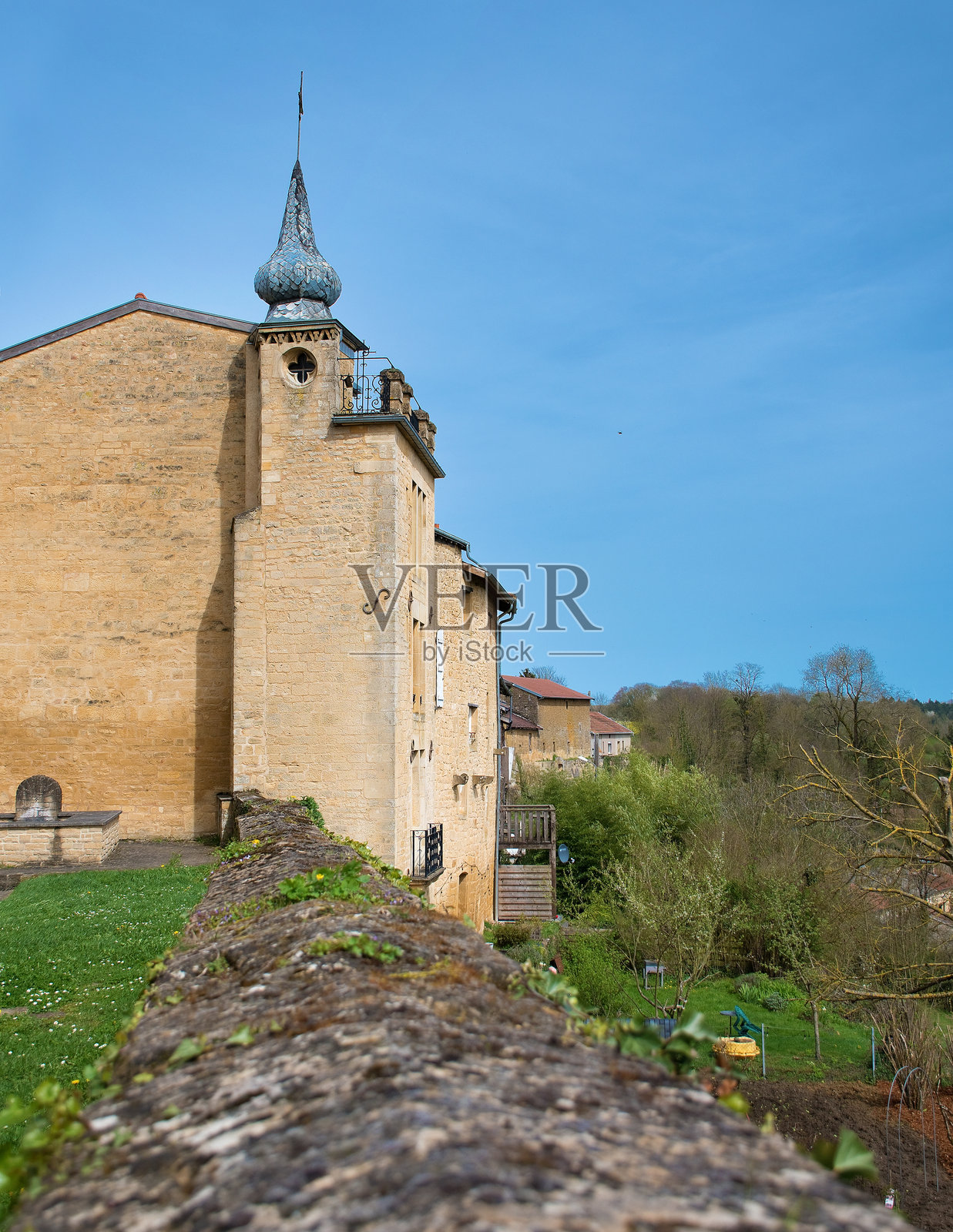 马尔维尔,圣尼古拉教堂,大东部,法国照片摄影图片