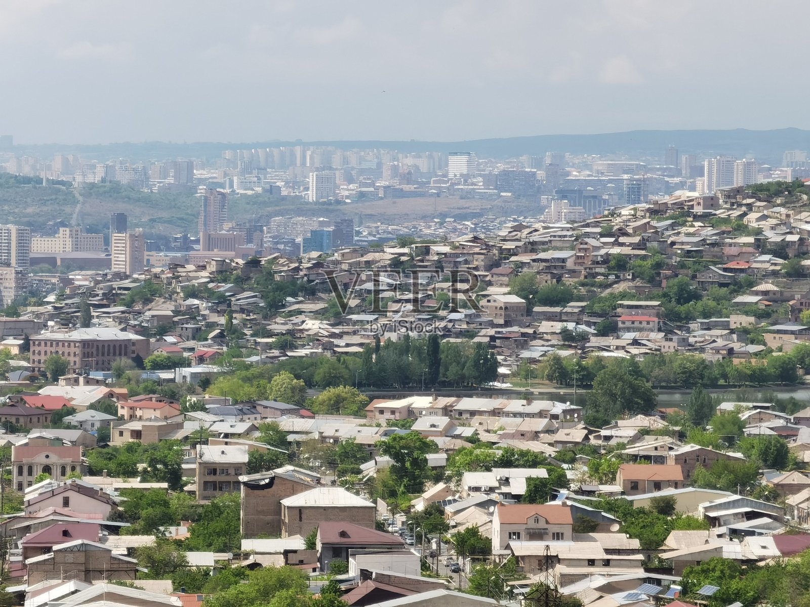 亚美尼亚首都埃里温的城市风景照片摄影图片