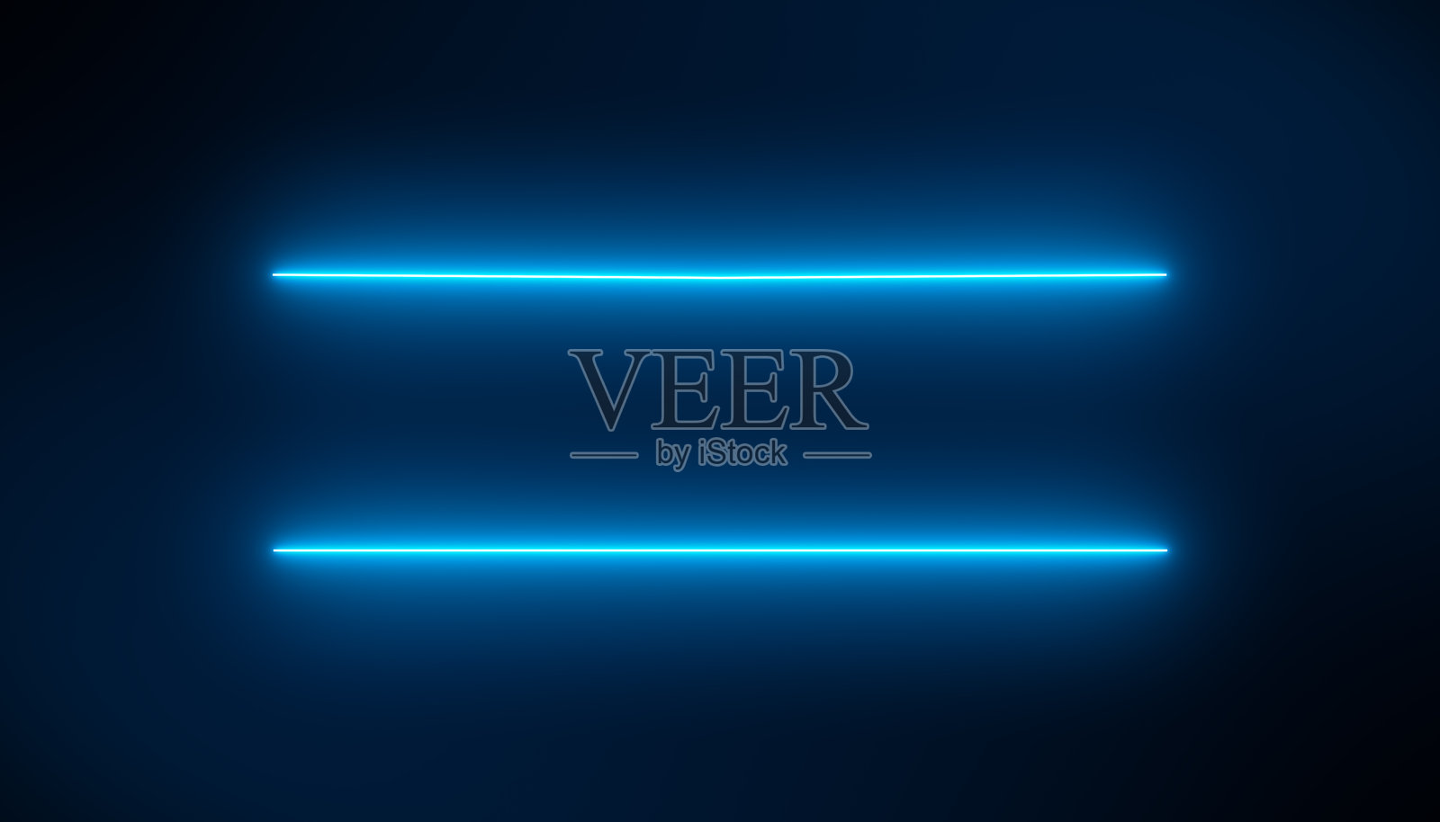 蓝色发光霓虹线的插图照片摄影图片