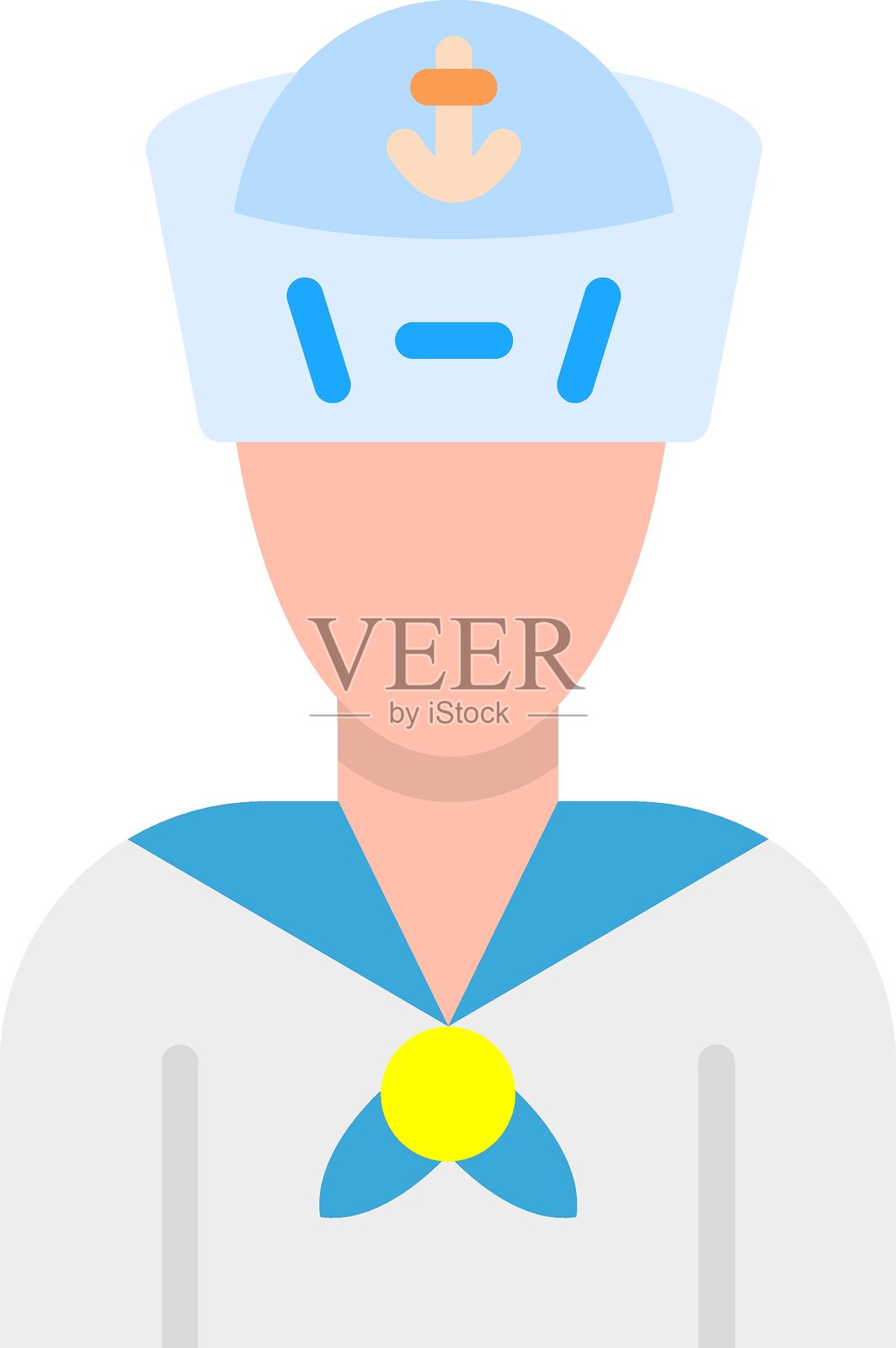 航海员图标风格的矢量设计插画图片素材