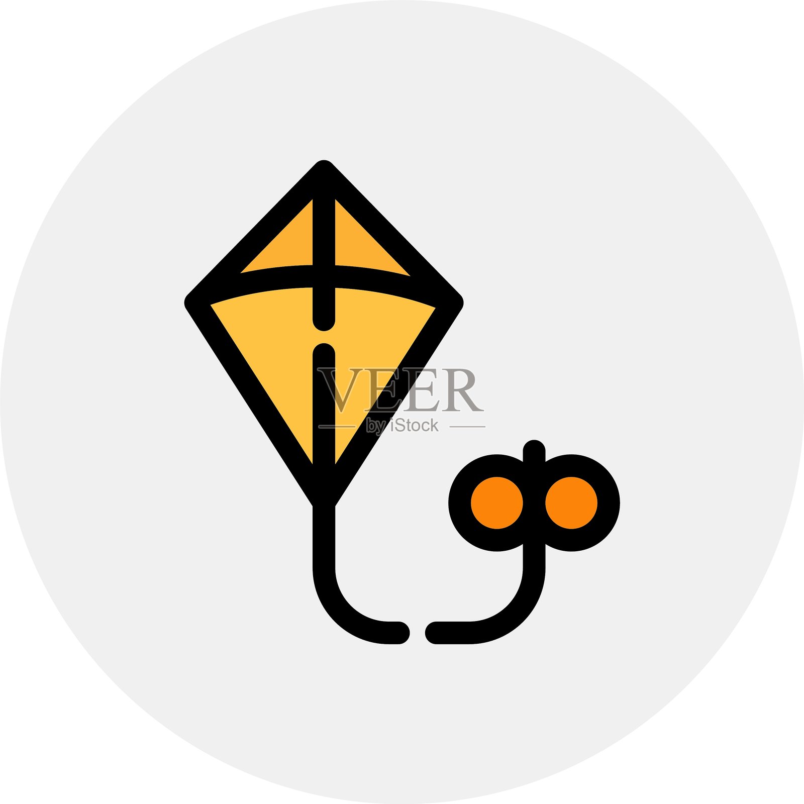 风筝图标插画图片素材