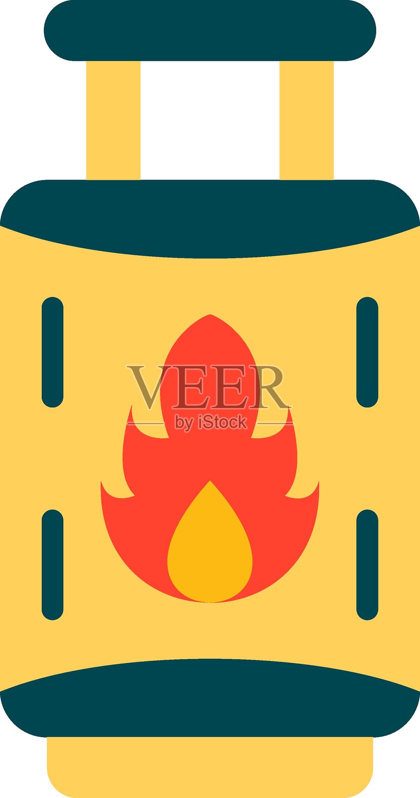 气瓶图标风格插画图片素材