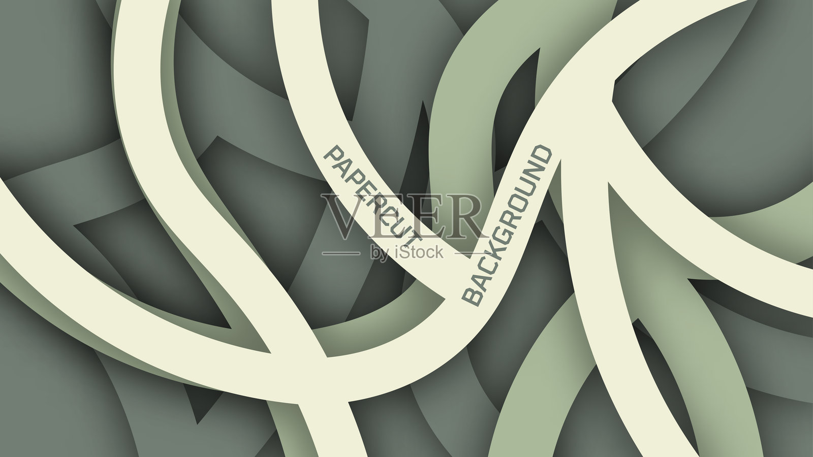 抽象剪纸和分层背景插画图片素材