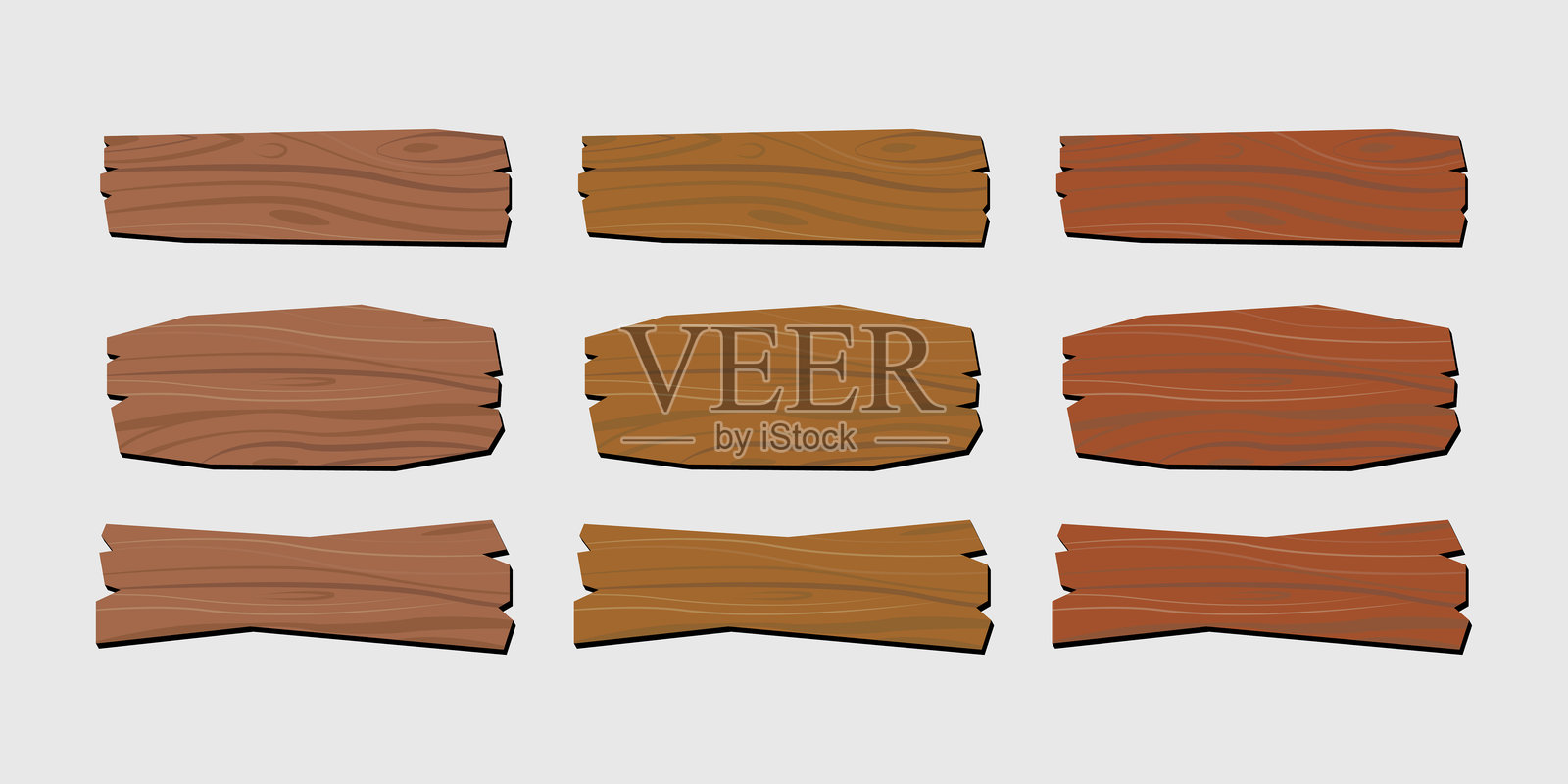 游戏呼叫行动按钮集。插画图片素材