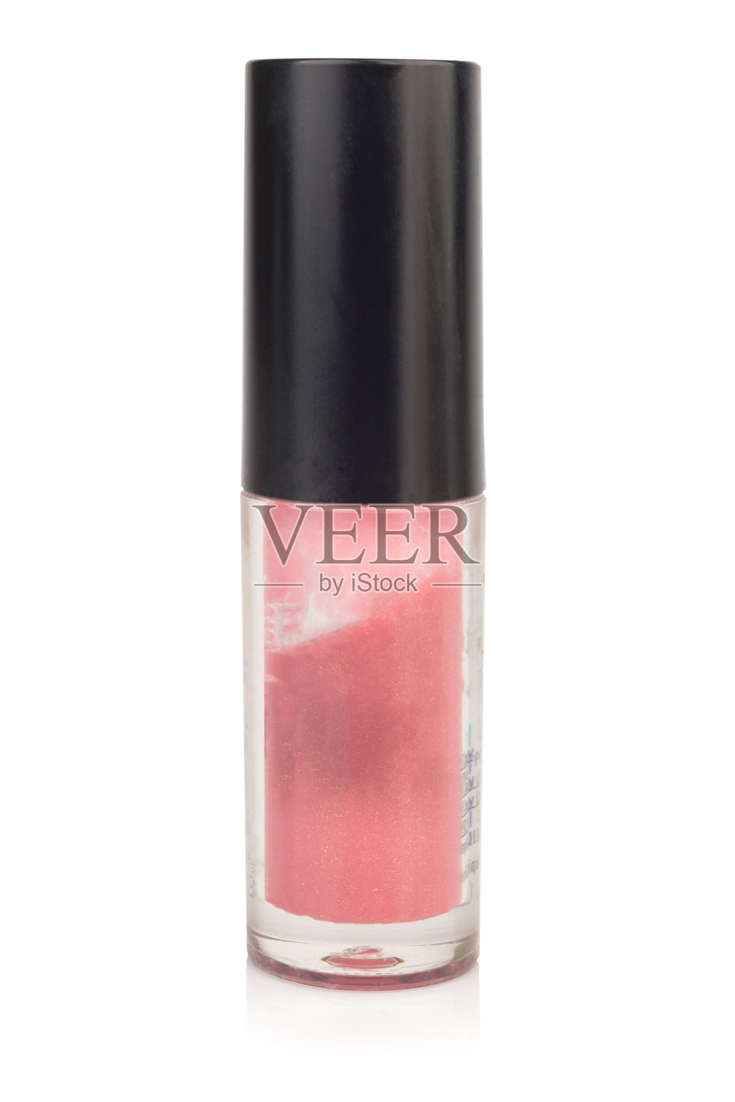 化妆瓶和口红孤立在白色背景上照片摄影图片